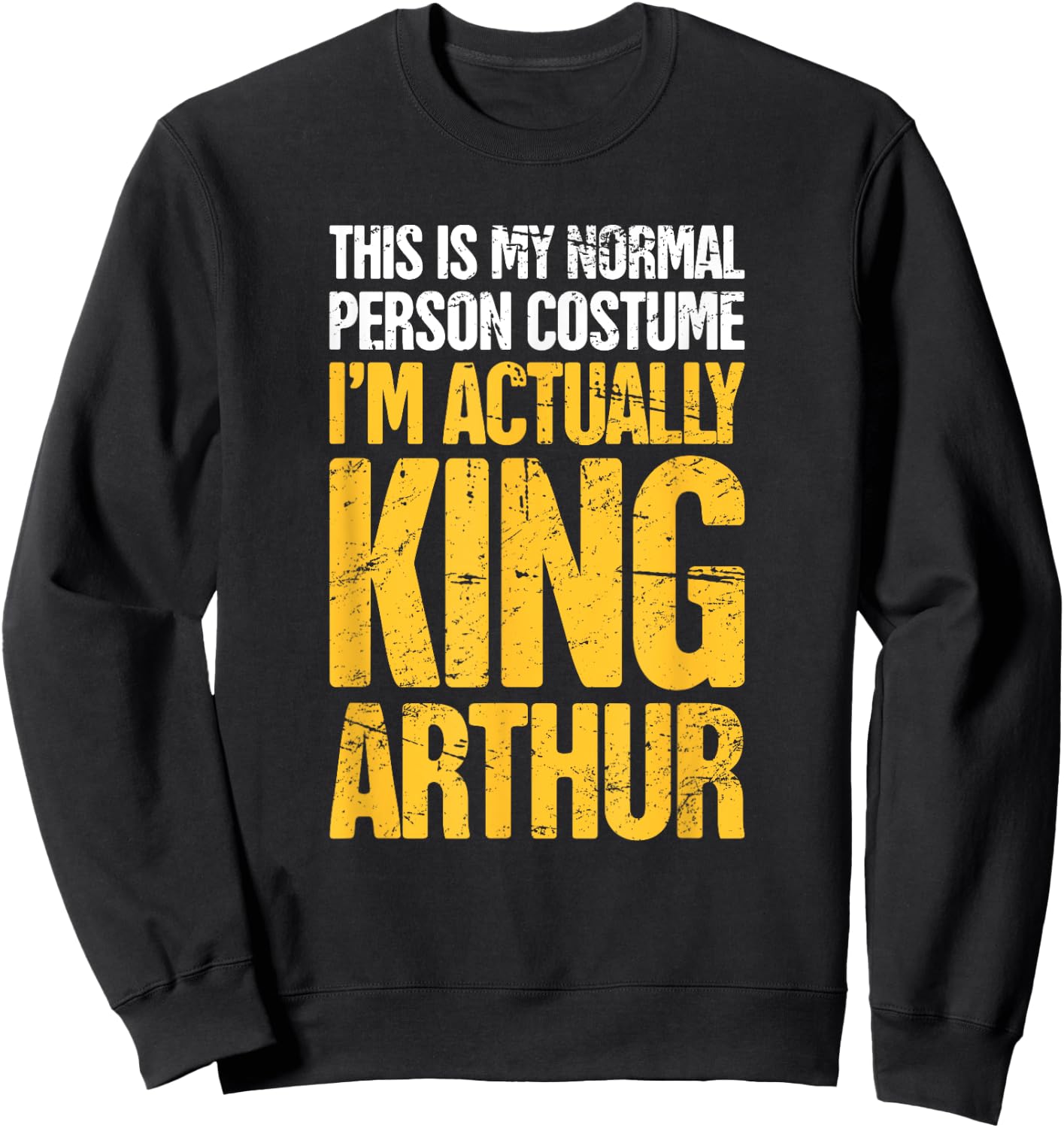 Medieval Literature King Arthur Sweatshirt - Sweatshirt | Black