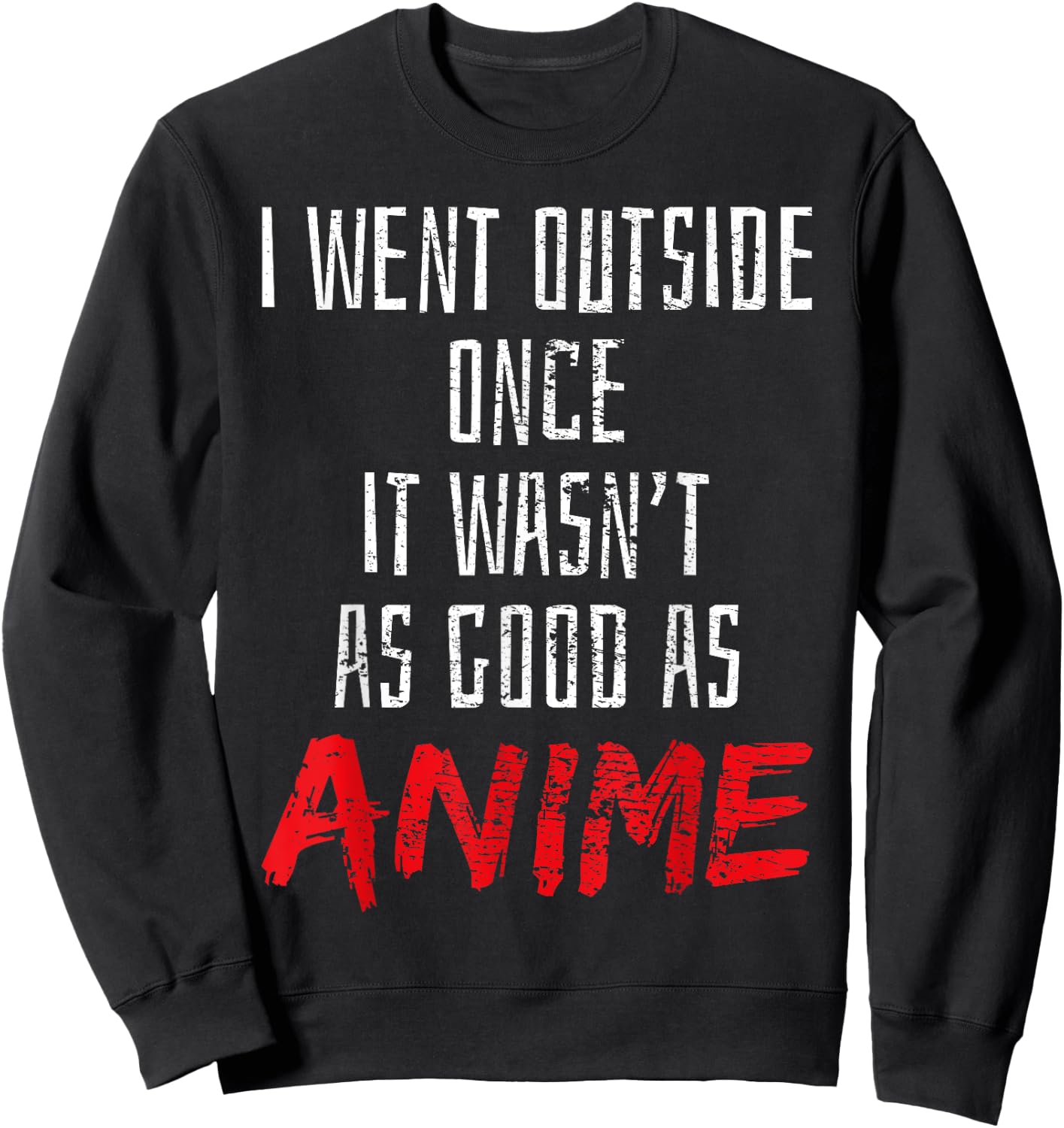 Anime Sweatshirt - Sweatshirt | Black