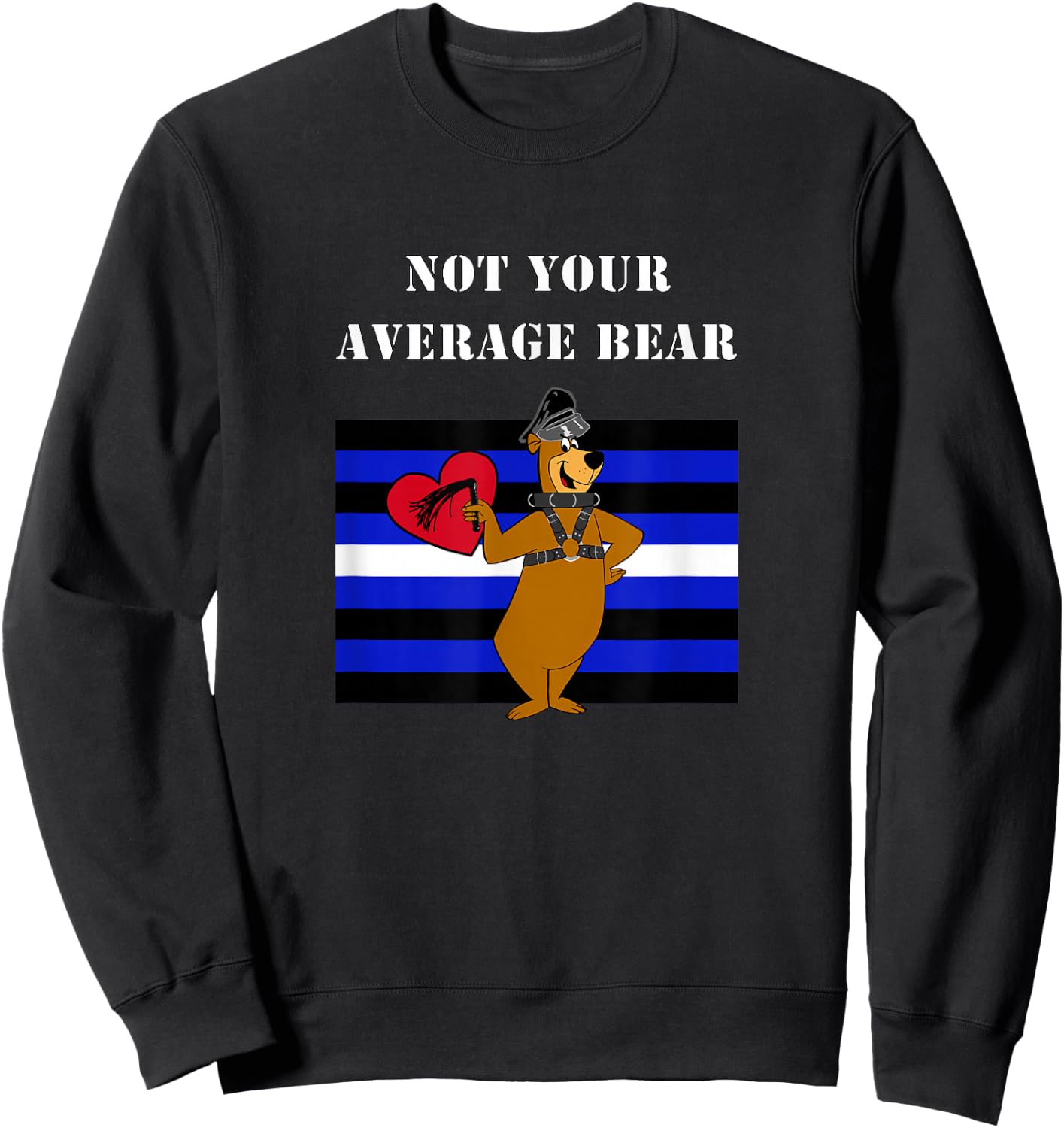 Not Your Average Bear - Leather Pride - Gay Pride Sweatshirt - Sweatshirt | Black