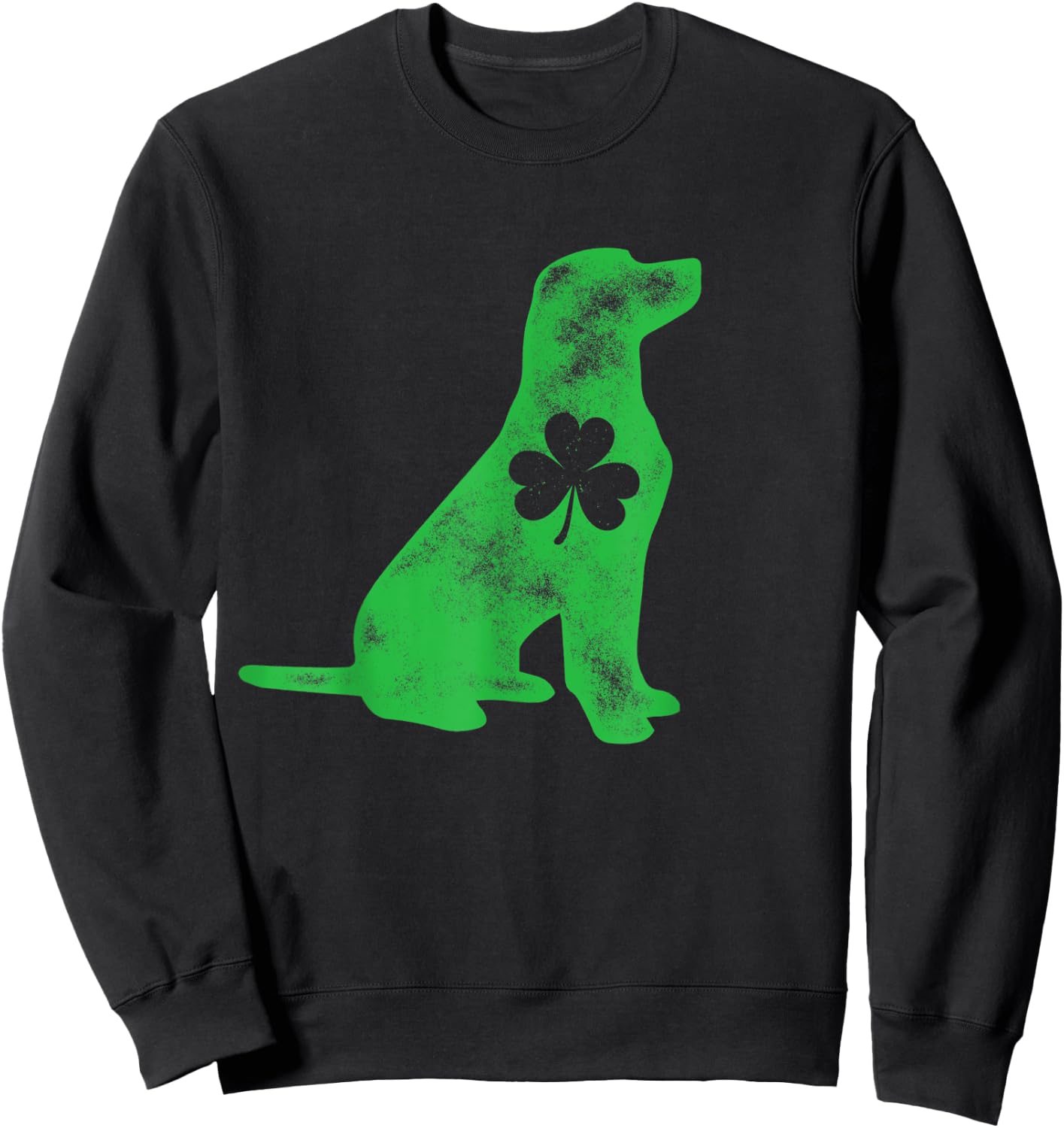 Labrador St Patricks Day Boys Men Dog Lover Shamrock Gift Sweatshirt - Sweatshirt | Black