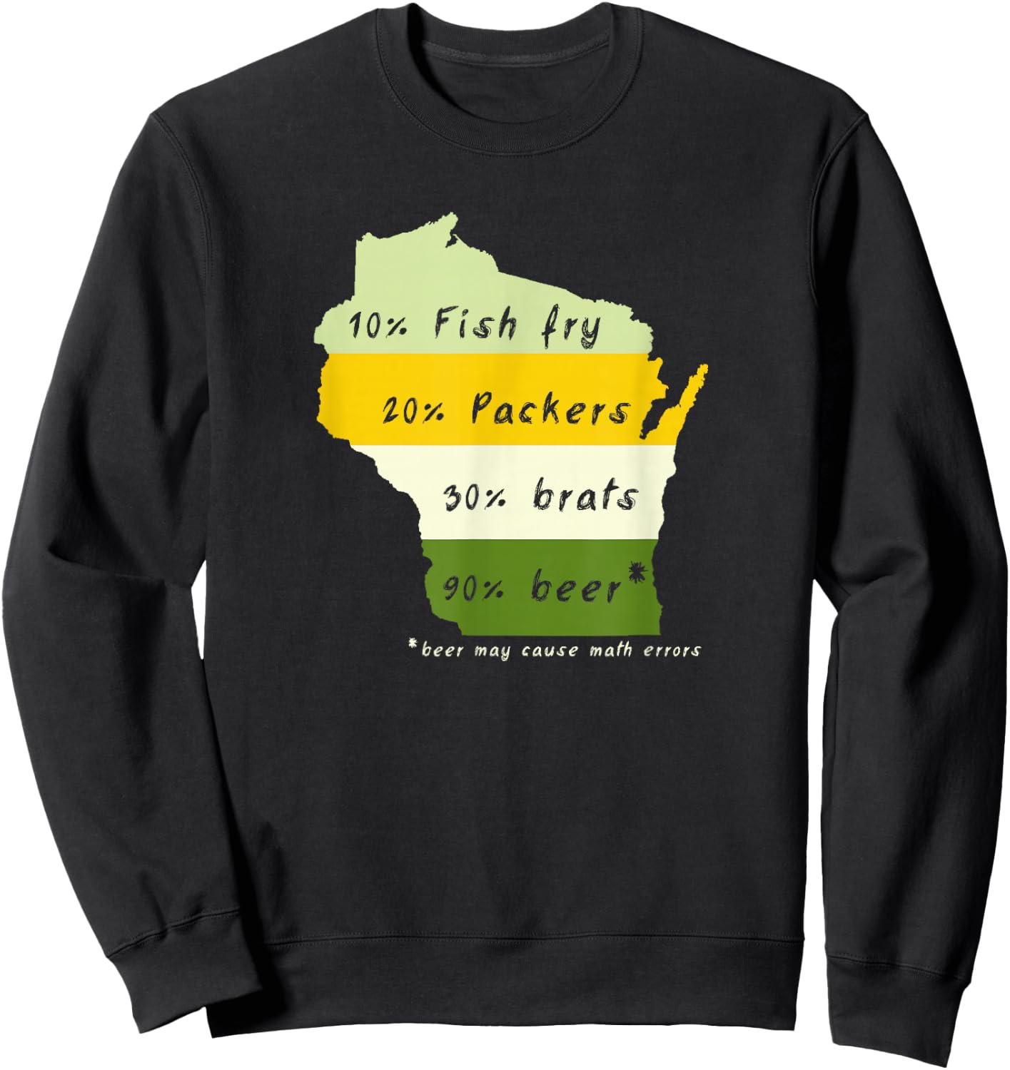 Drink Local Wisconsin Beer Drinking Sweatshirt - Sweatshirt | Black