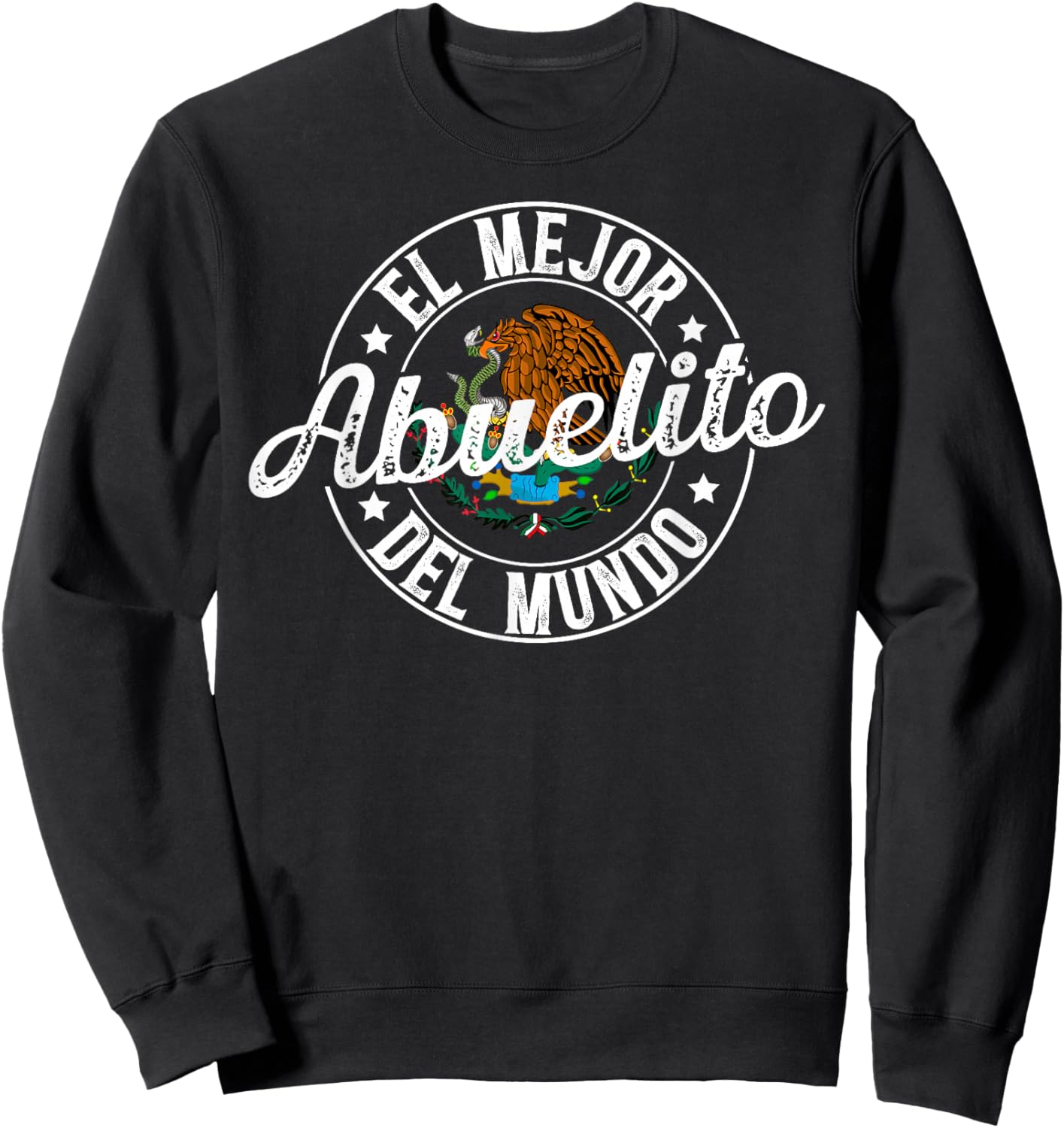 El Mejor Abuelito Del Mundo Abuelito Grandpa Sweatshirt - Sweatshirt | Black