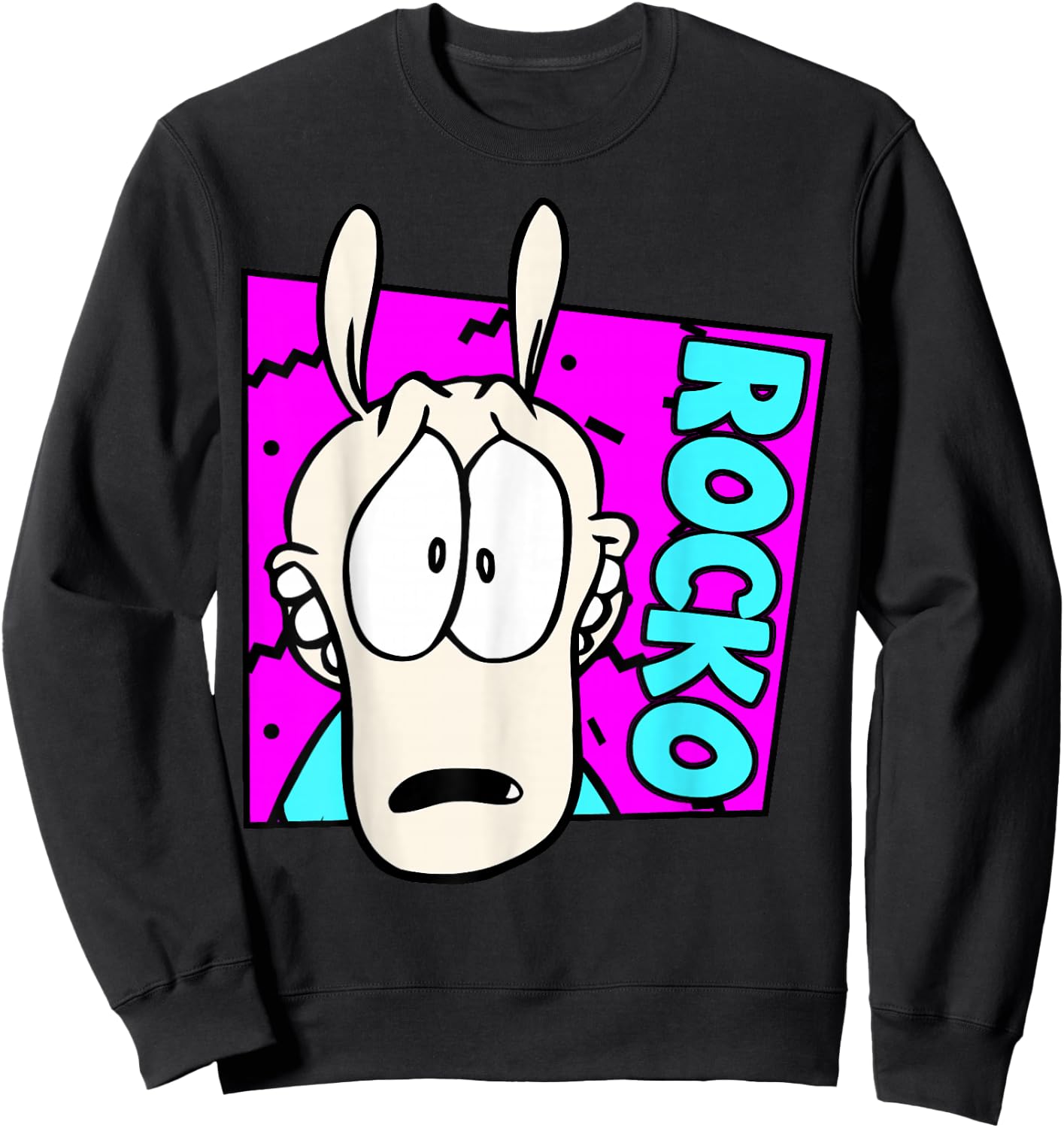 Nickelodeon Rocko's Modern Life Large Character Sweatshirt - Sweatshirt | Black