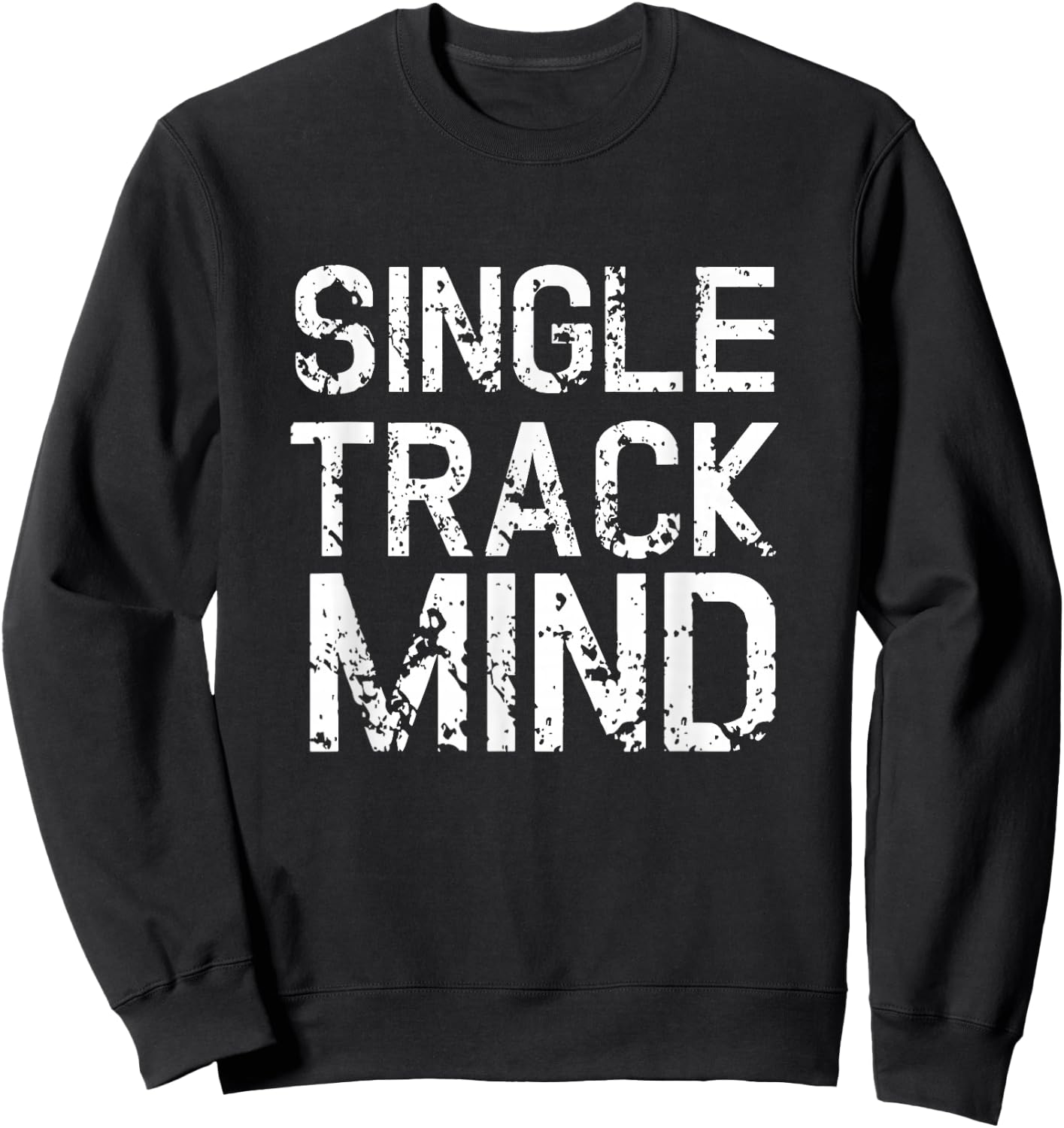 Single Track Mountain Bike Biking Biker Cycling Sweatshirt - Sweatshirt | Black