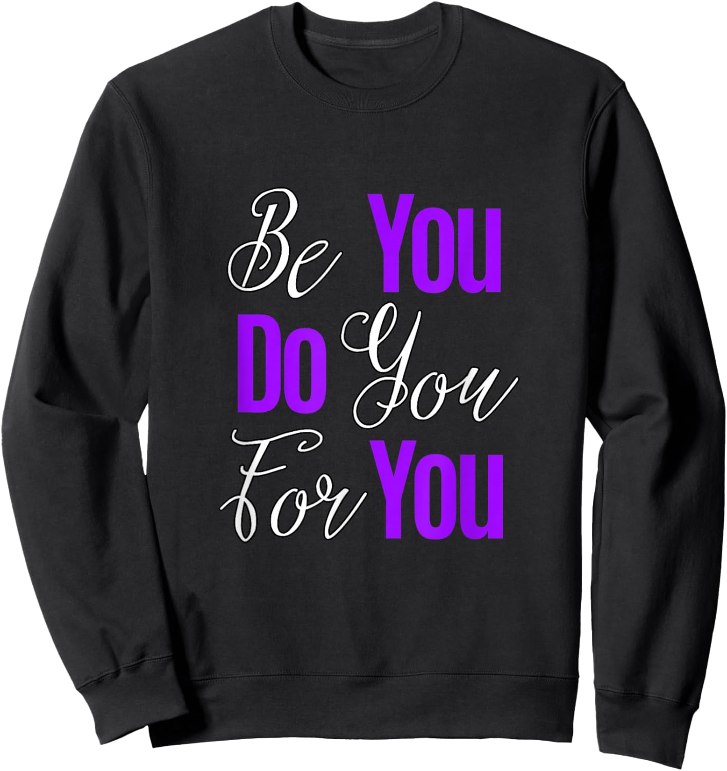 Purple All-You Purple Graphic Sweatshirt - Sweatshirt | Black