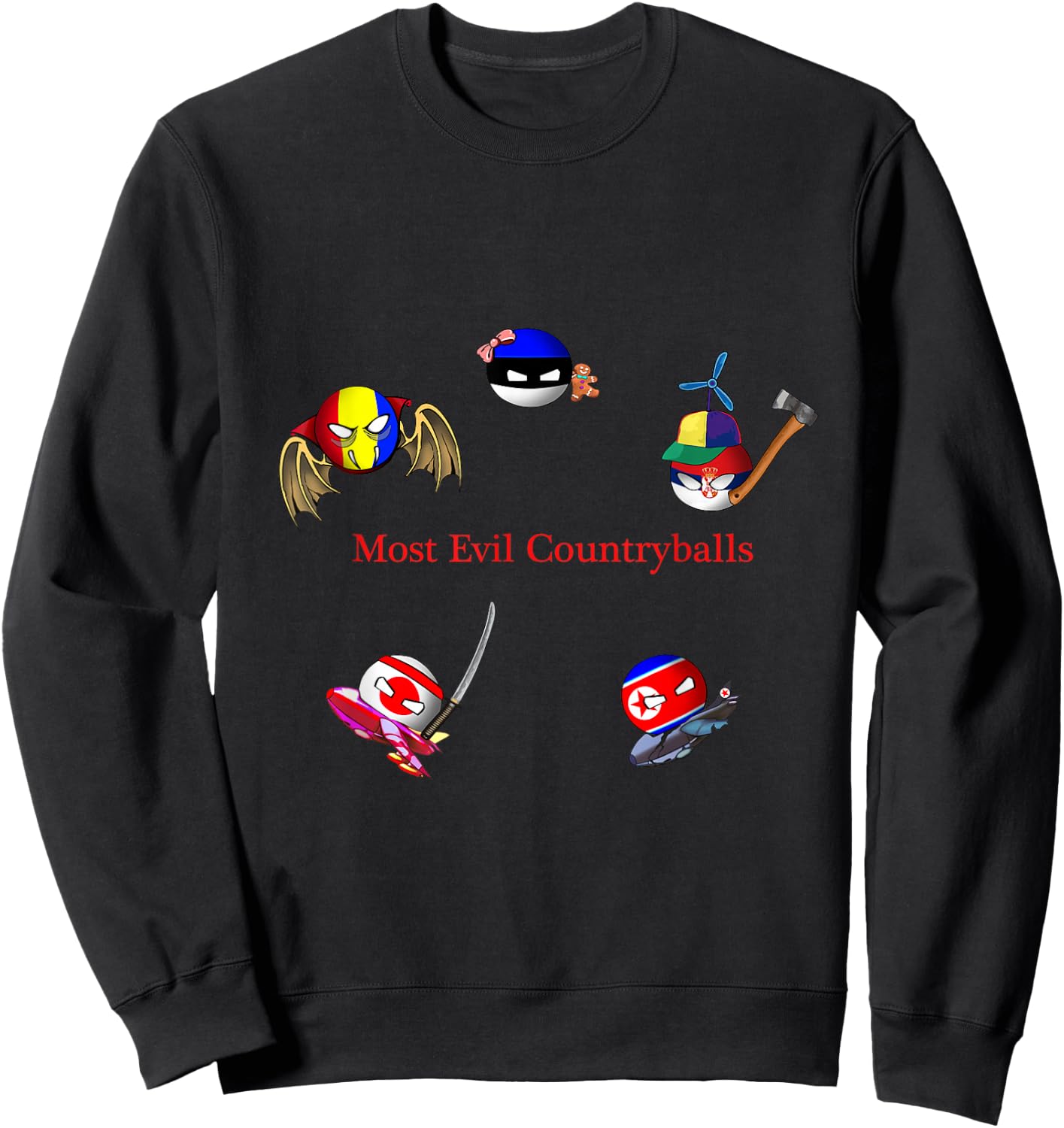 Most Evil Countryballs Sweatshirt - Sweatshirt | Black