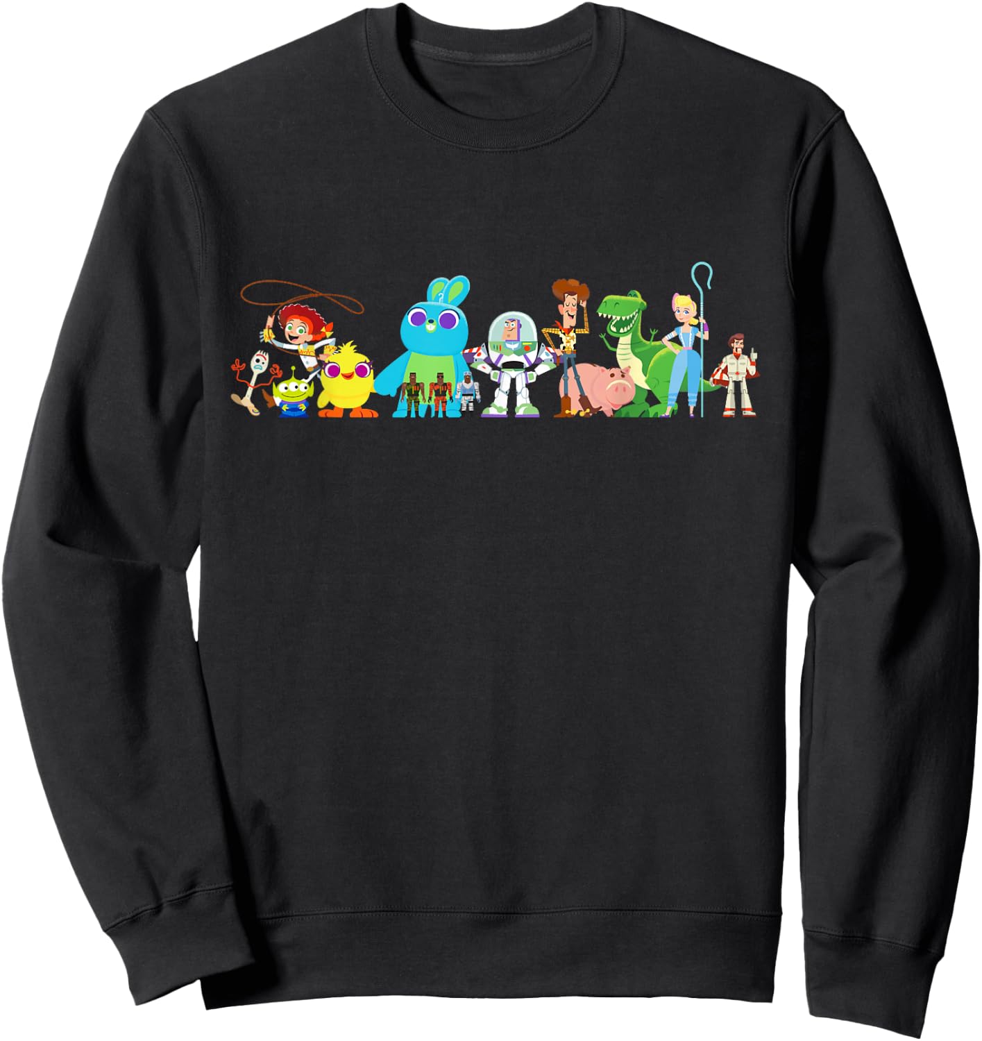 Disney Pixar Toy Story 4 Group of Friends Sweatshirt - Sweatshirt | Black