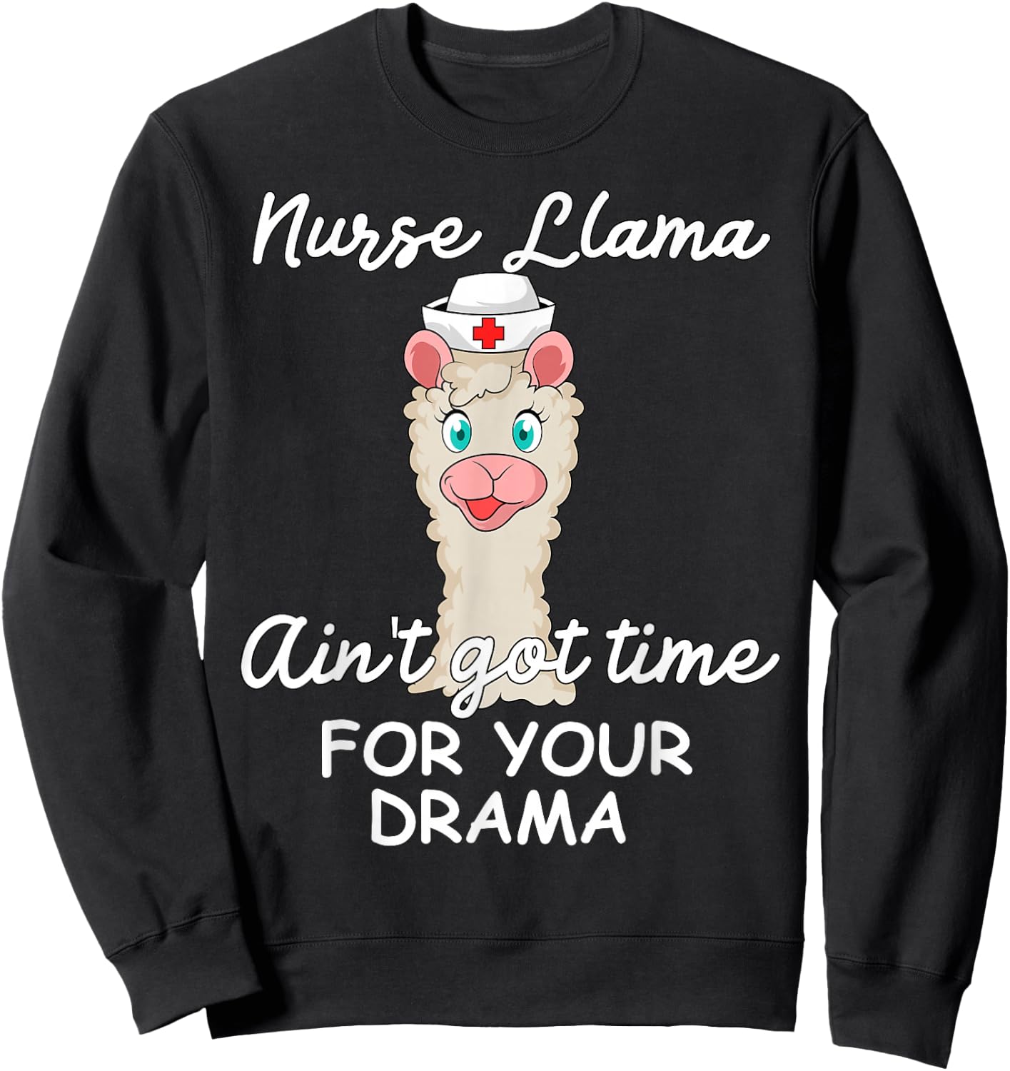Nurse Costume – Nurse Sweatshirt - Sweatshirt | Black