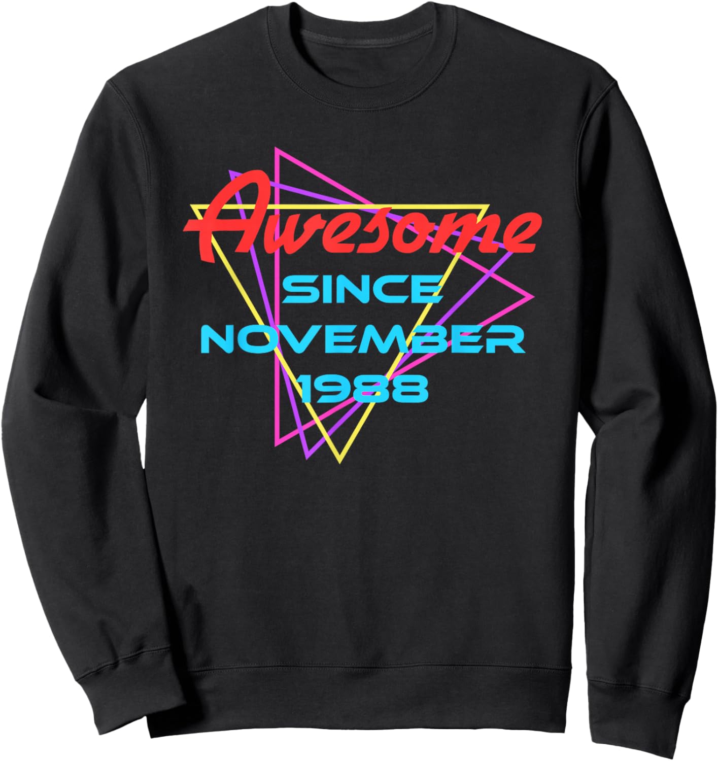 Awesome Since November 1988 Sweatshirt - Sweatshirt | Black