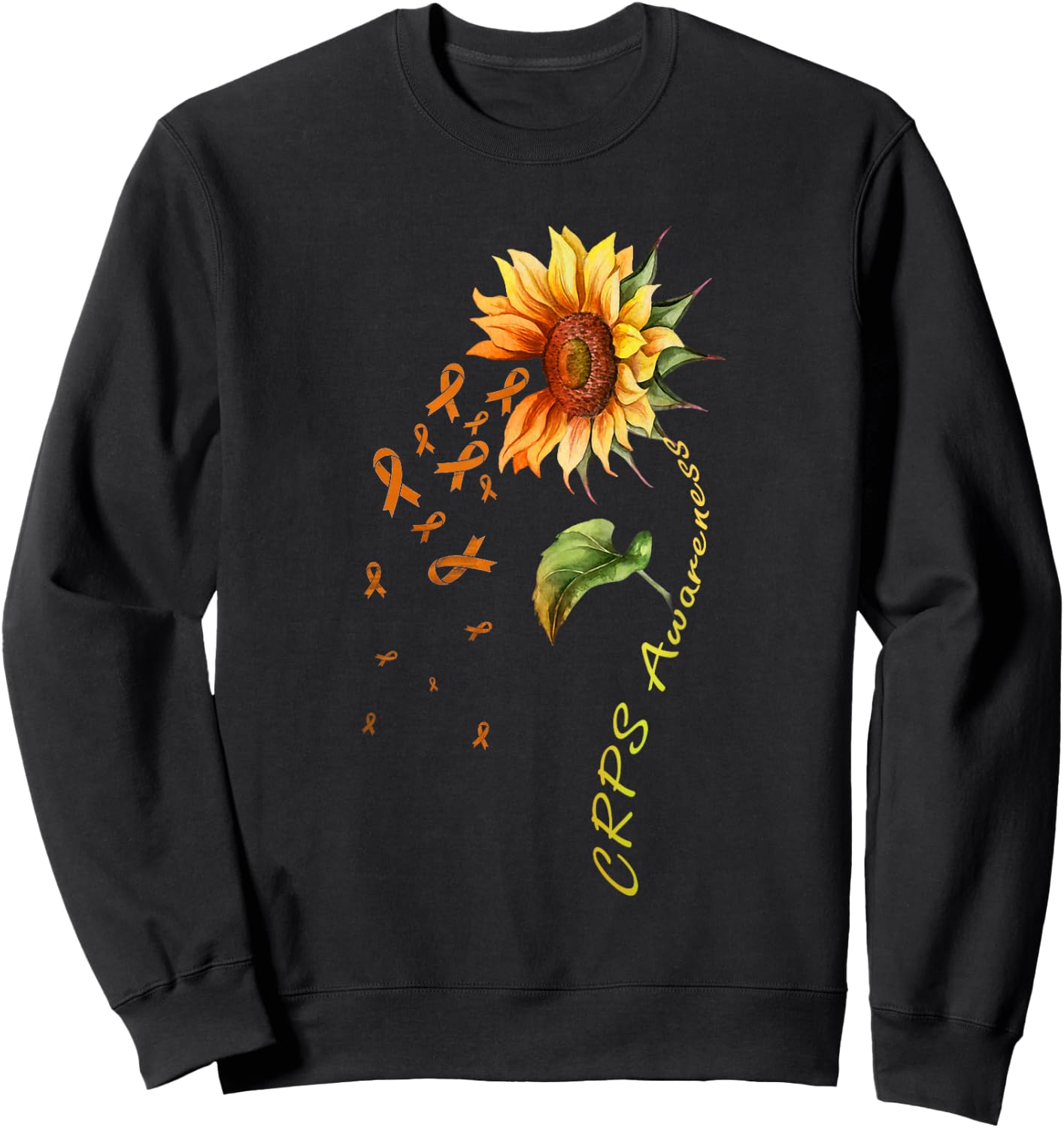 CRPS Awareness Sunflower Shirt Sweatshirt - Sweatshirt | Black
