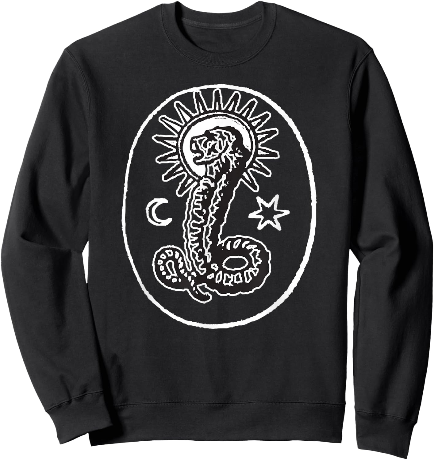 Demiurge Chnoubis Abraxas Symbol Sweatshirt - Sweatshirt | Black