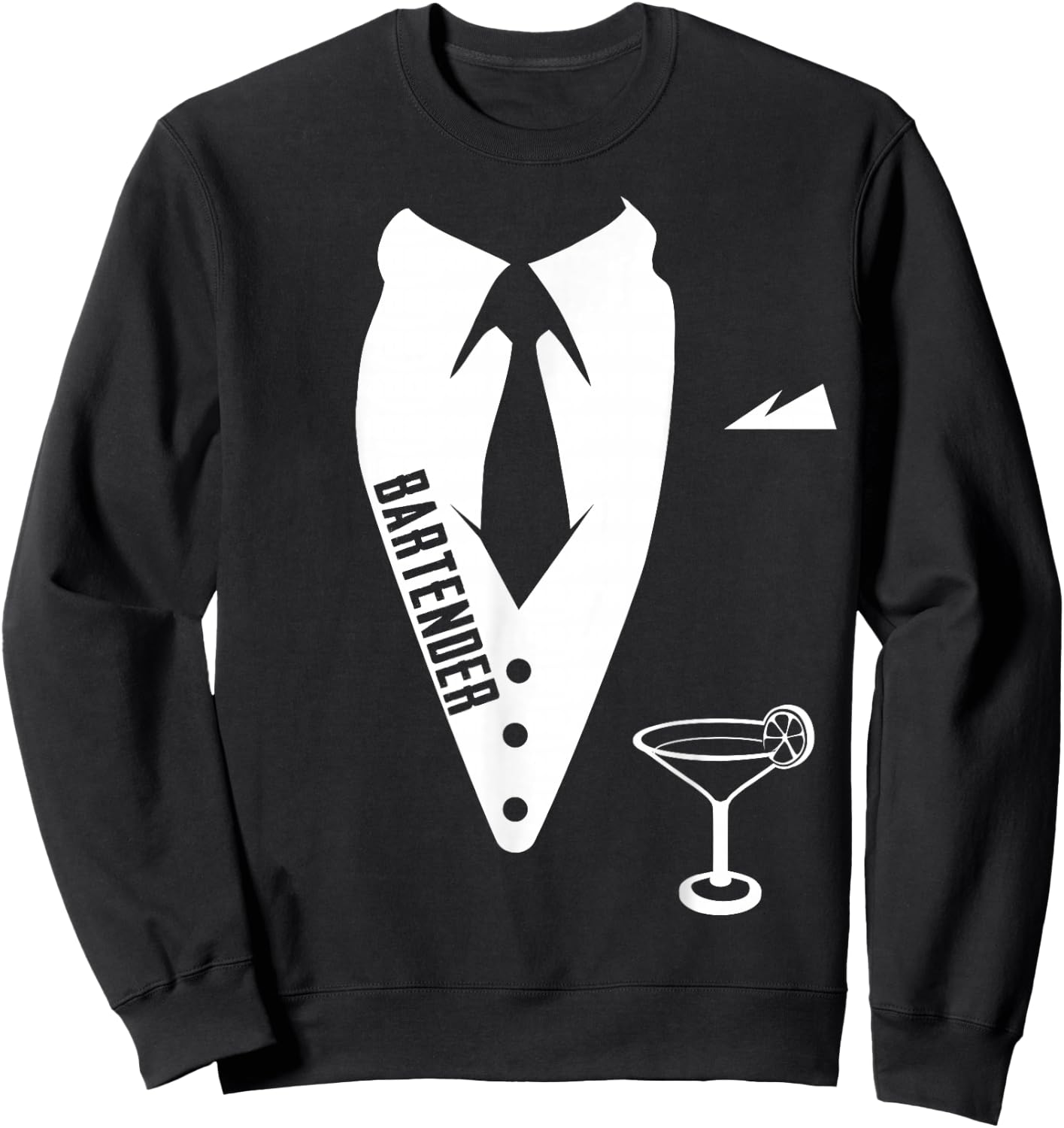 Funny Bartender Suit Sweatshirt - Sweatshirt | Black