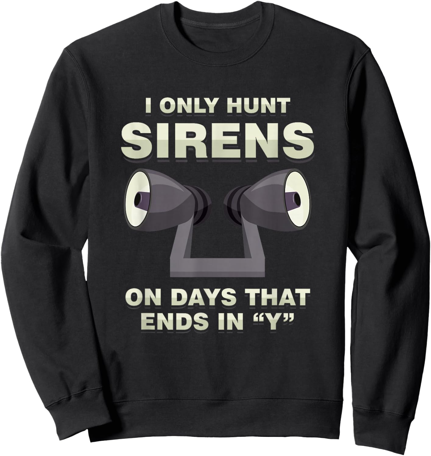 Sirenenjger Tornado Sturm Verfolger Geschenke Adult Modern Meteorology , Black, Small, Short Sleeve, , Classic Fit, Lightweight, Lace Embellishment Sweatshirt - Sweatshirt | Black