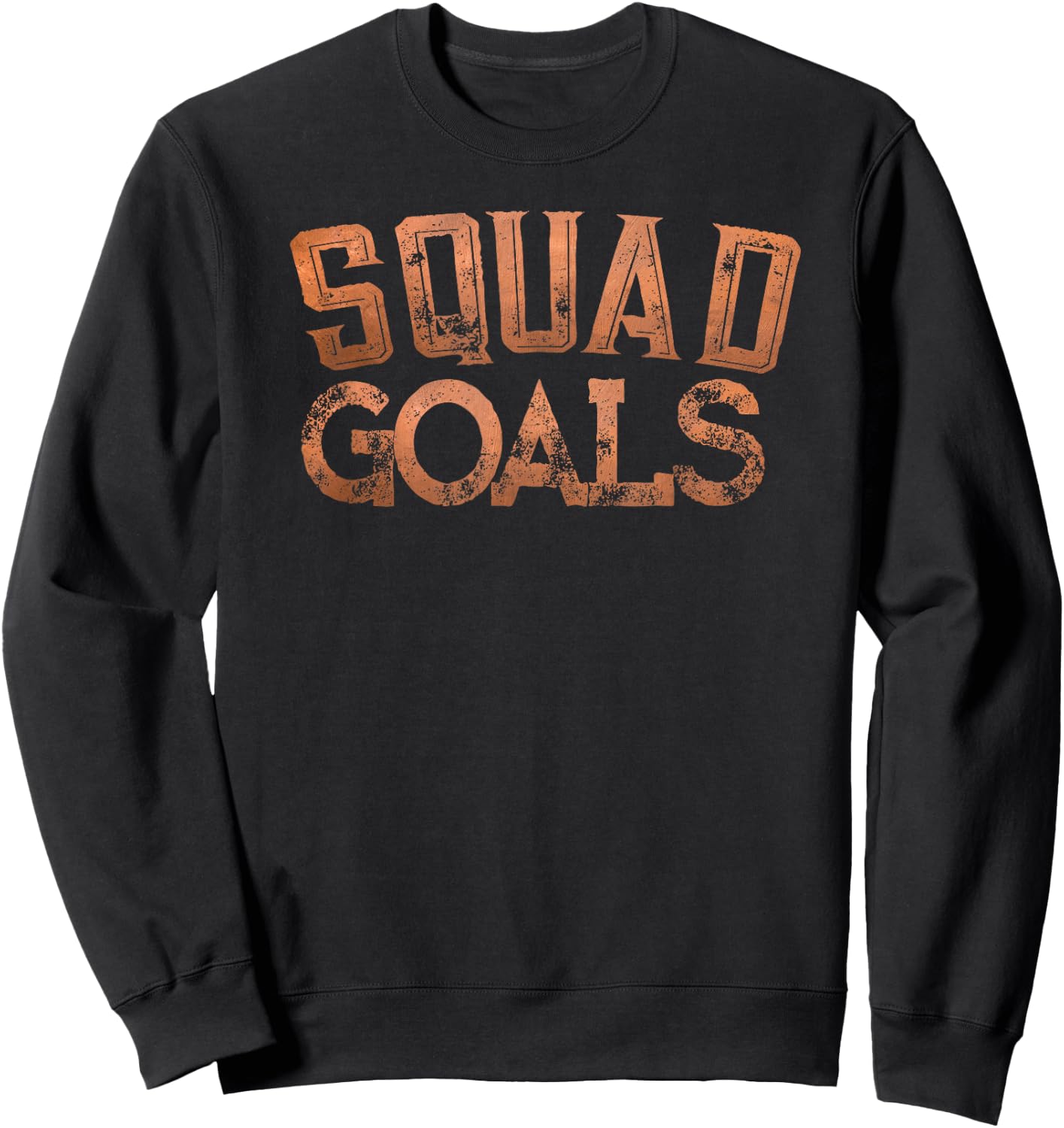Squad Goals Copper Sweatshirt - Sweatshirt | Black