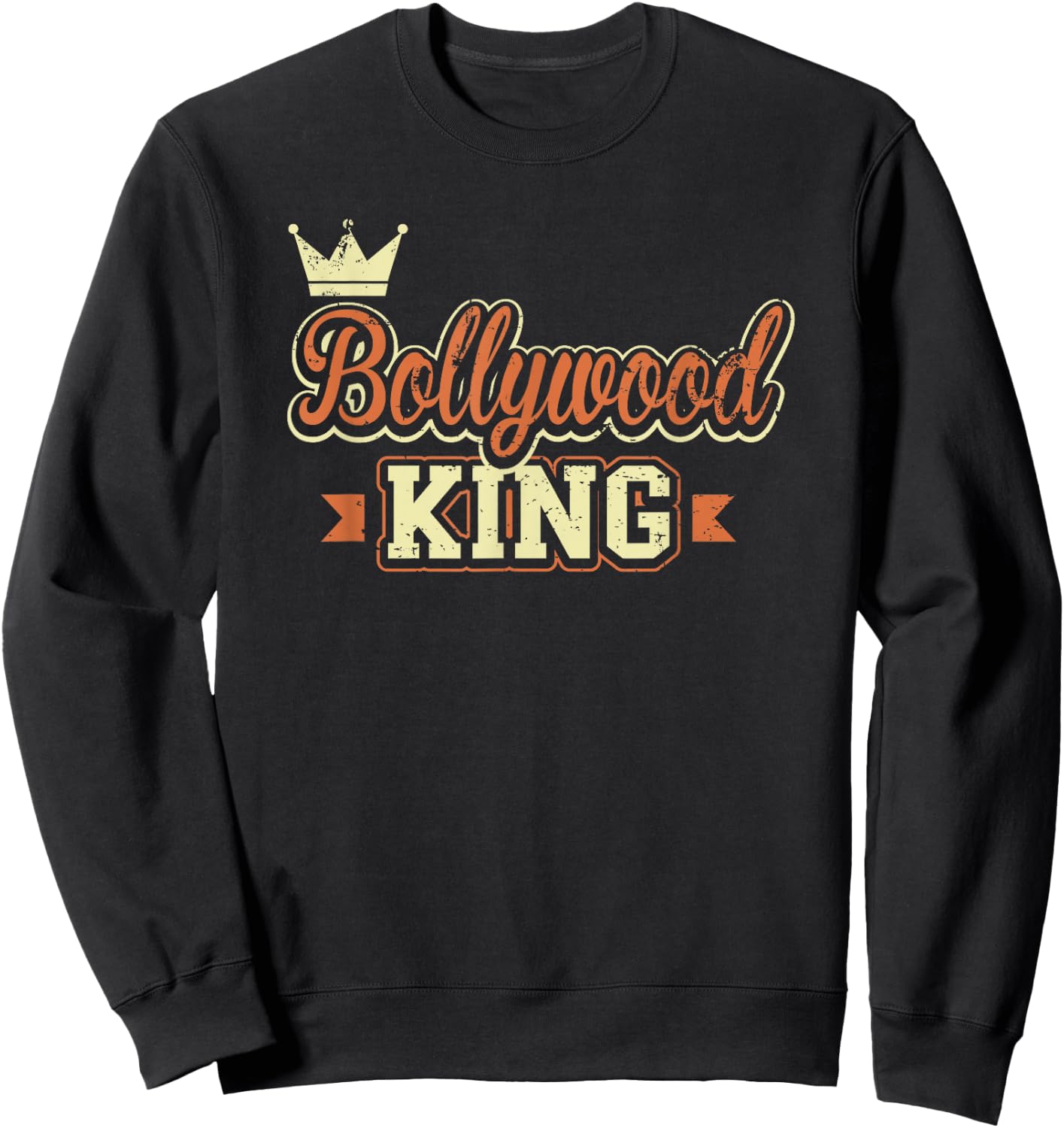 Bollywood King Funny Indian Hindi Movie Dance Cute Sweatshirt - Sweatshirt | Black