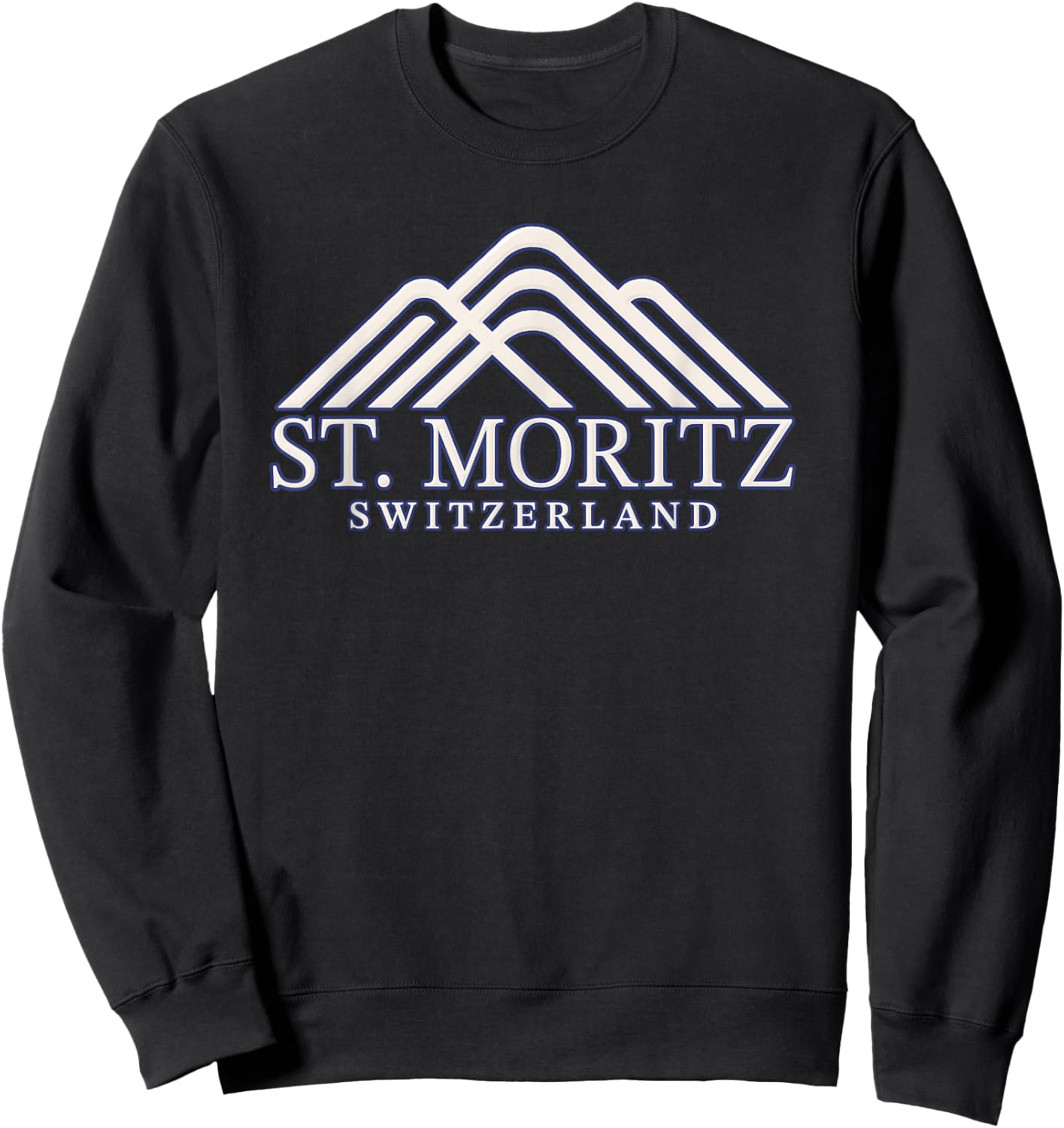 St. Moritz Switzerland Summit - Saint Moritz Sweatshirt - Sweatshirt | Black