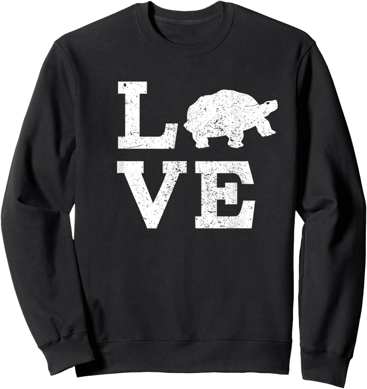 I Love Turtles Tortoises Funny Sweatshirt - Sweatshirt | Black
