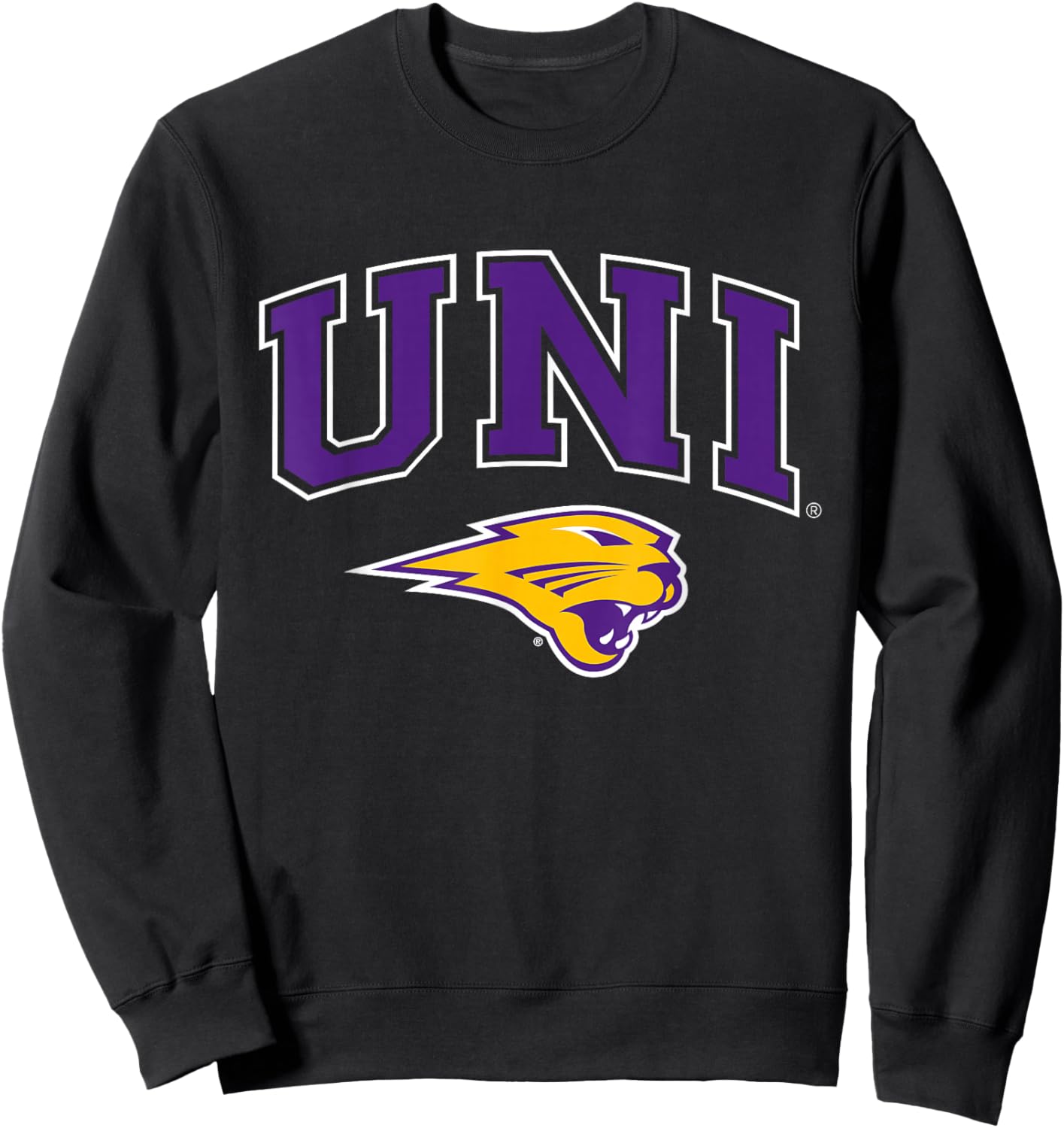 Northern Iowa Panthers | Official NCAA Merch | NAFPUNI03 Sweatshirt - Sweatshirt | Black