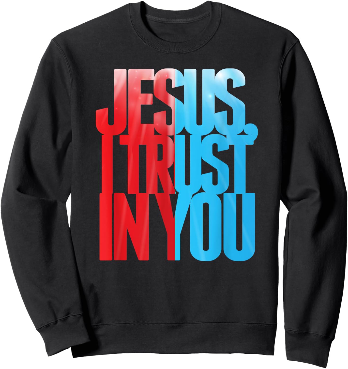 Divine Mercy Jesus I Trust in You St Faustina Catholic Sweatshirt - Sweatshirt | Black