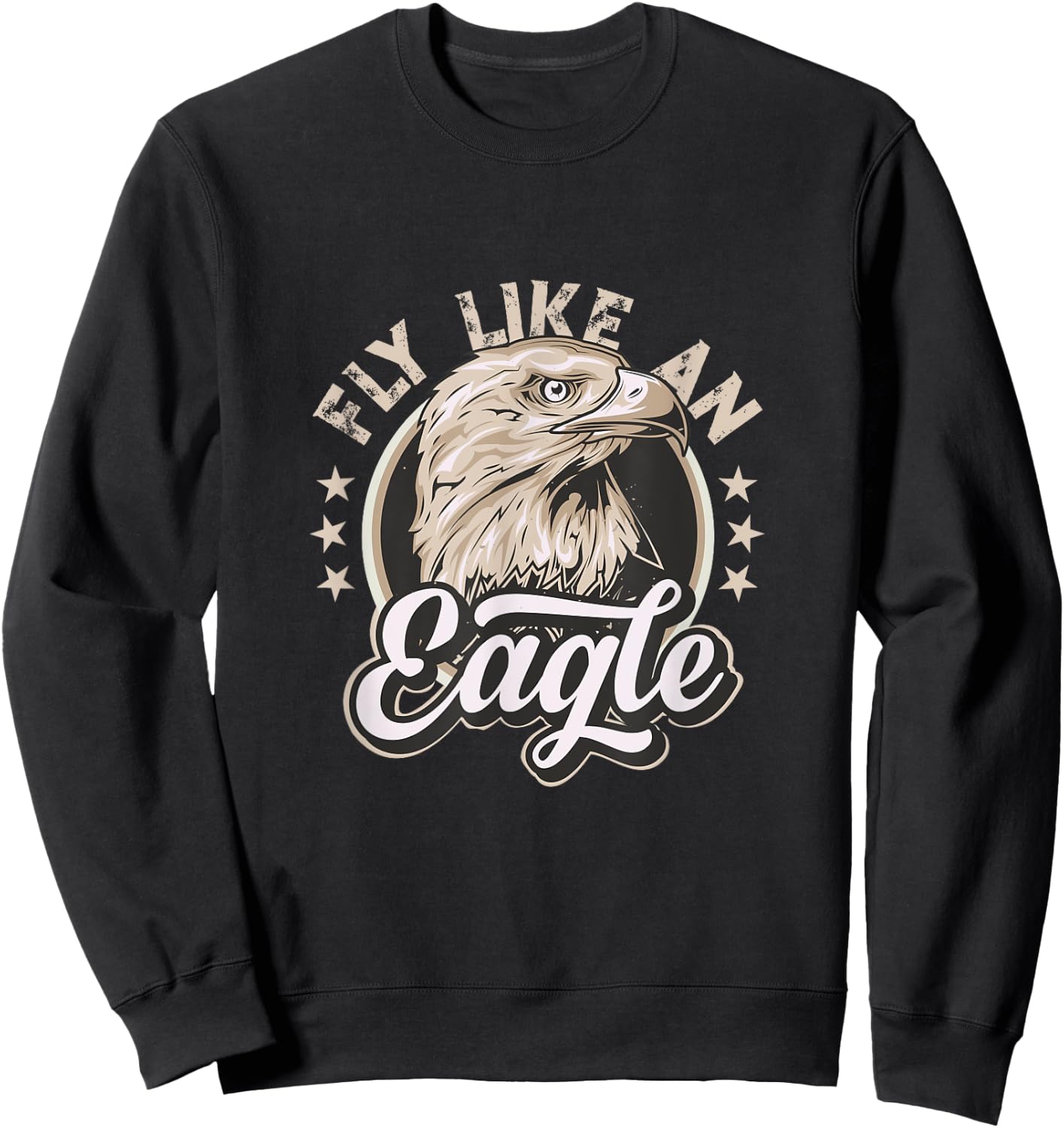 Mikels World Fly Like An Eagle - the American Way of Life Sweatshirt - Sweatshirt | Black