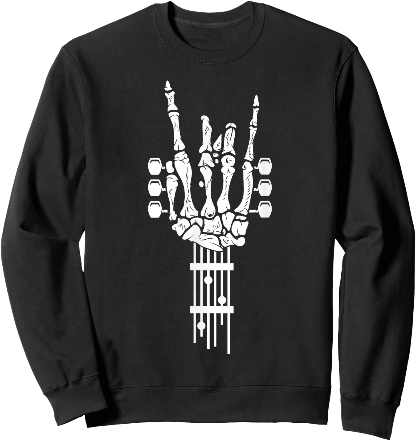 Rock and Roll Punk Rock Band Concert Guitar Accessories Gift Sweatshirt - Sweatshirt | Black