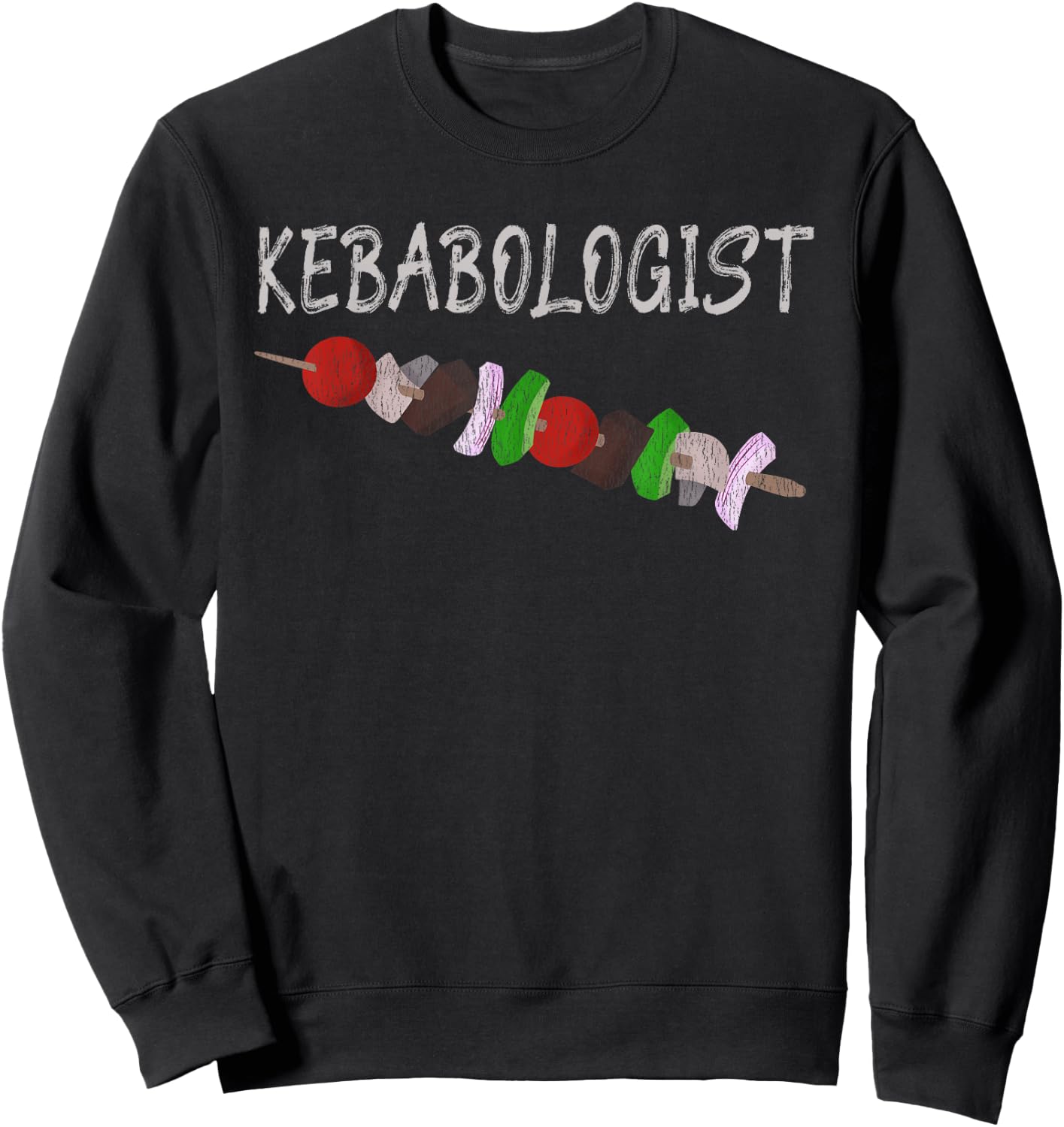 Summer Grilling Shish Kebab Funny Kebabologist Sweatshirt - Sweatshirt | Black