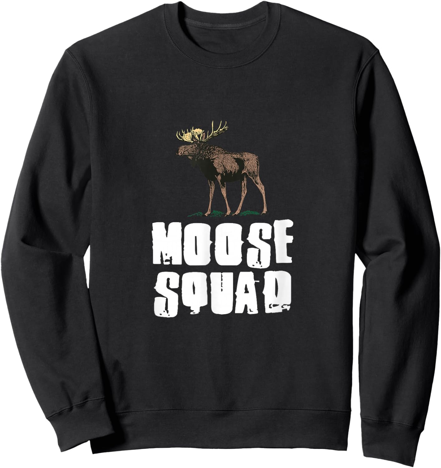 MOOSE Squad Cool Hunting MOOSE Sweatshirt - Sweatshirt | Black