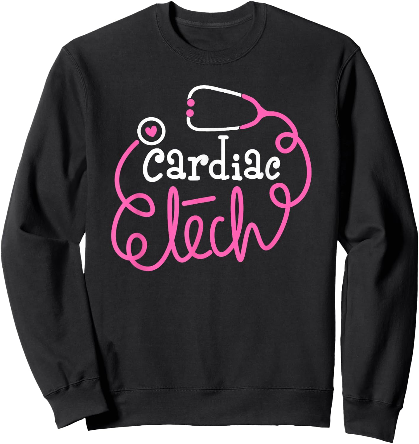 Cardiac Tech Cardiovascular technologists Cardiac technician Sweatshirt - Sweatshirt | Black