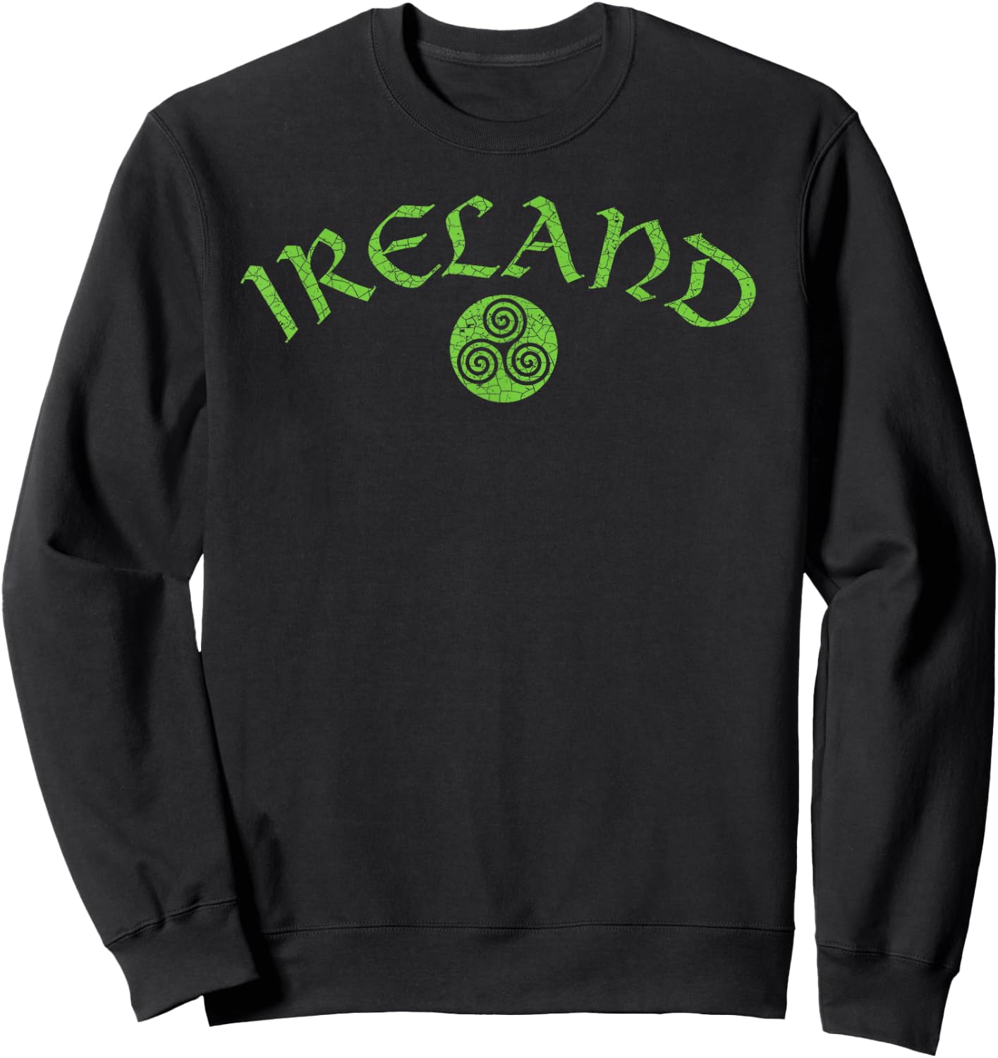 Vintage Ireland Triskele Sweatshirt - Sweatshirt | Black