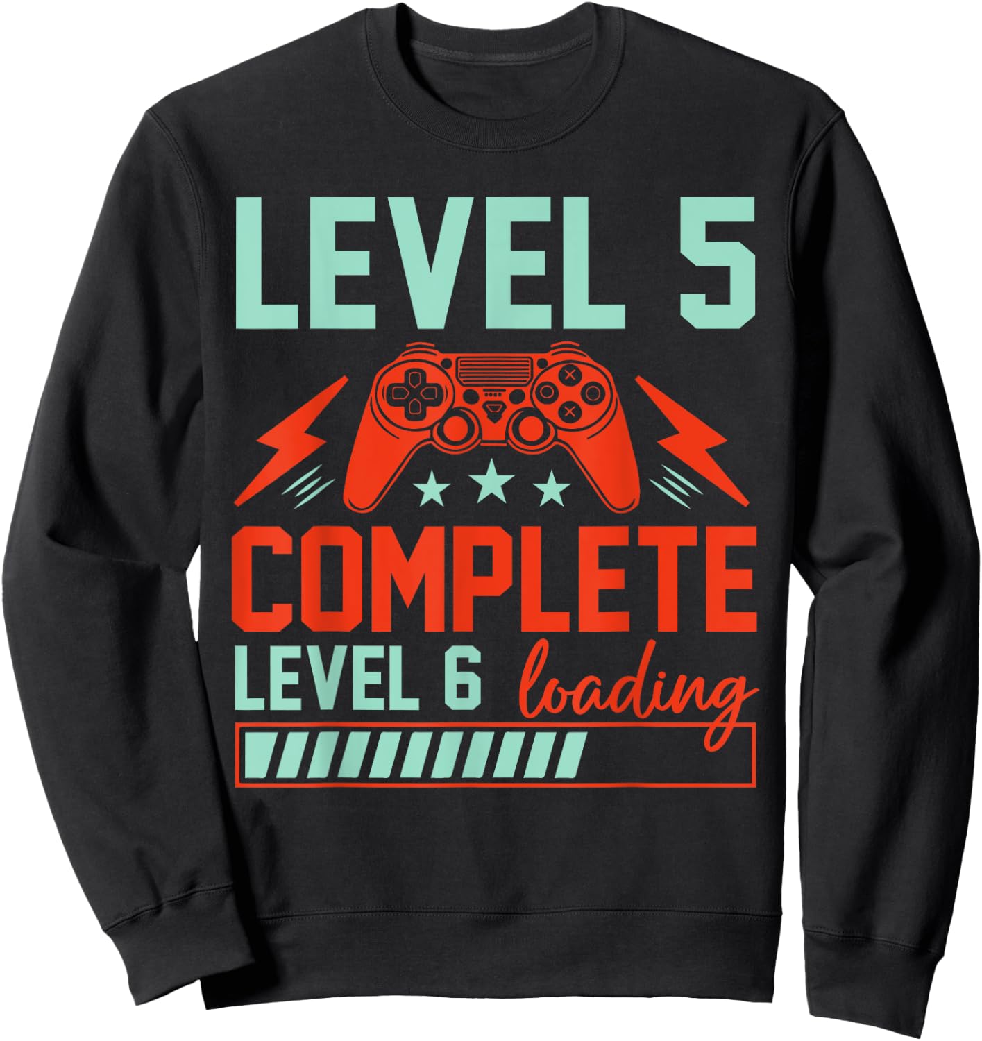 Level 5 Complete Level 6 Loading 5th Wedding Anniversary Sweatshirt - Sweatshirt | Black