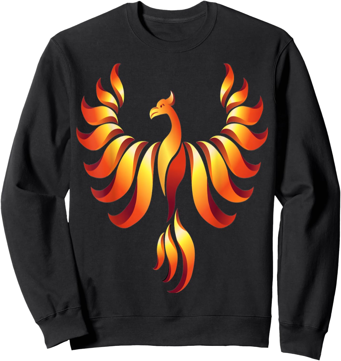Rising Phoenix Rise from the Ashes Rebirth Symbol Sweatshirt - Sweatshirt | Black