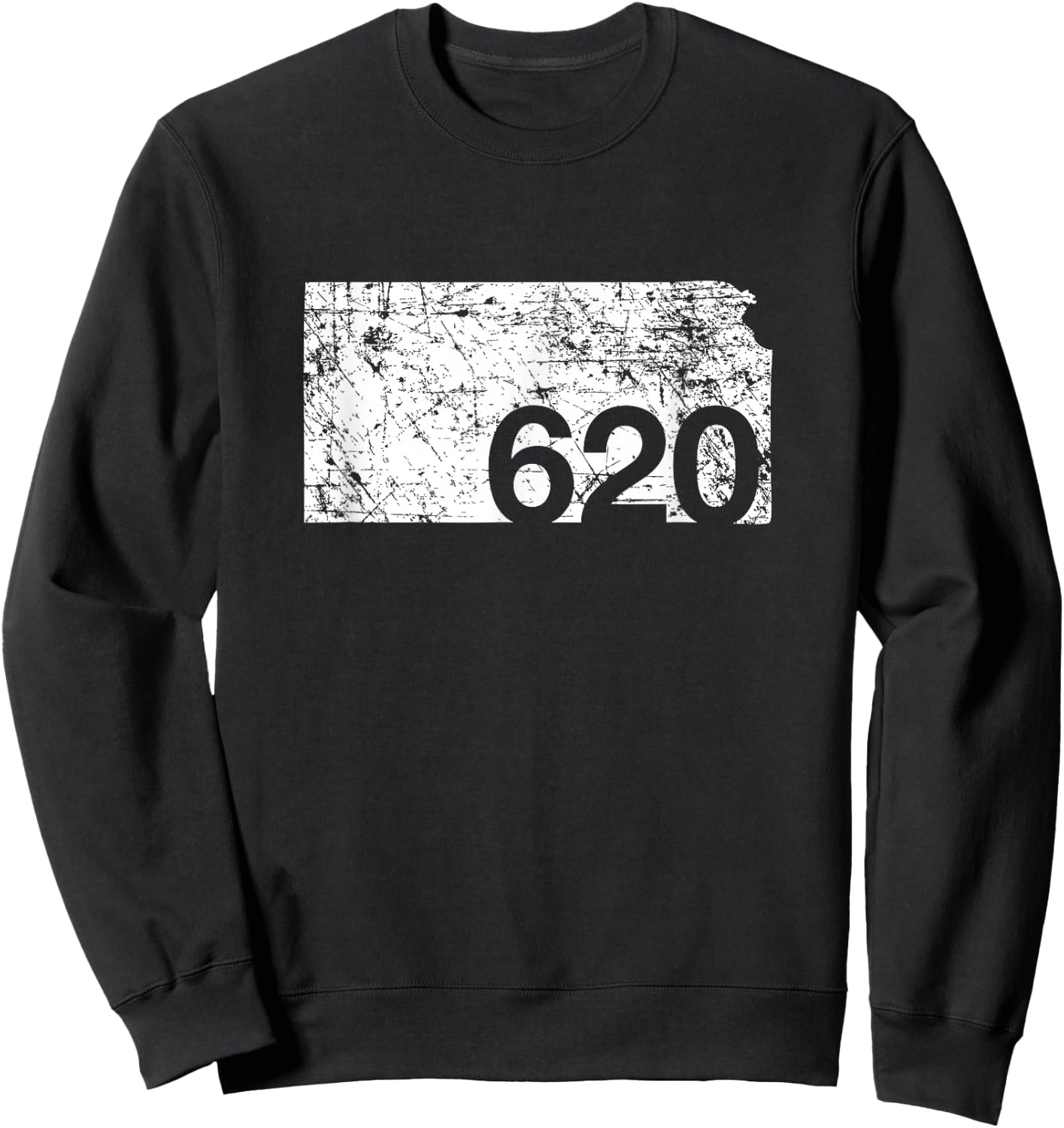 Pittsburg Dodge City Hutchinson Area Code 620 Shirt, Kansas Sweatshirt - Sweatshirt | Black