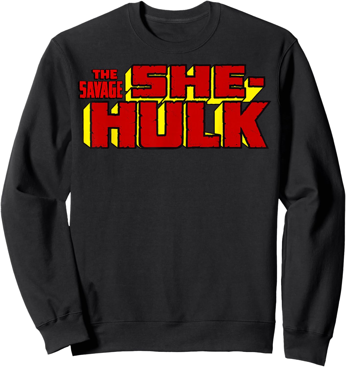Marvel The Savage She-Hulk Ultimate Retro Logo Sweatshirt - Sweatshirt | Black