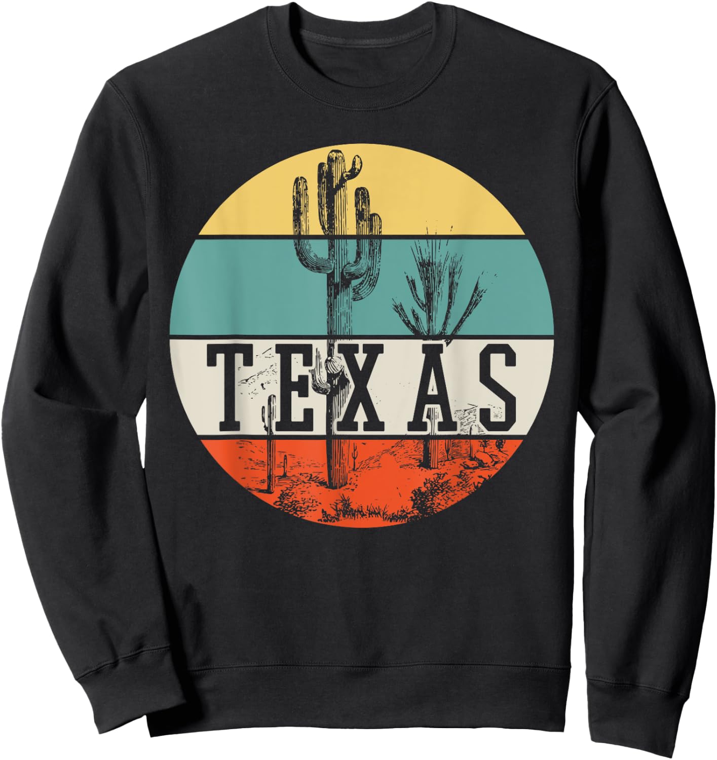 Texas Shirt US Country State Souvenir Retro Sweatshirt - Sweatshirt | Black