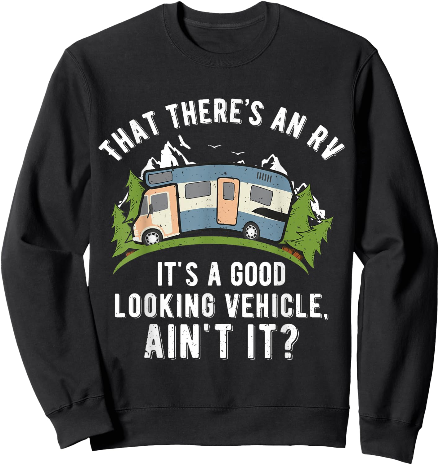 That There's A Good Looking RV Shirt, Camping , RV Shirt Sweatshirt - Sweatshirt | Black