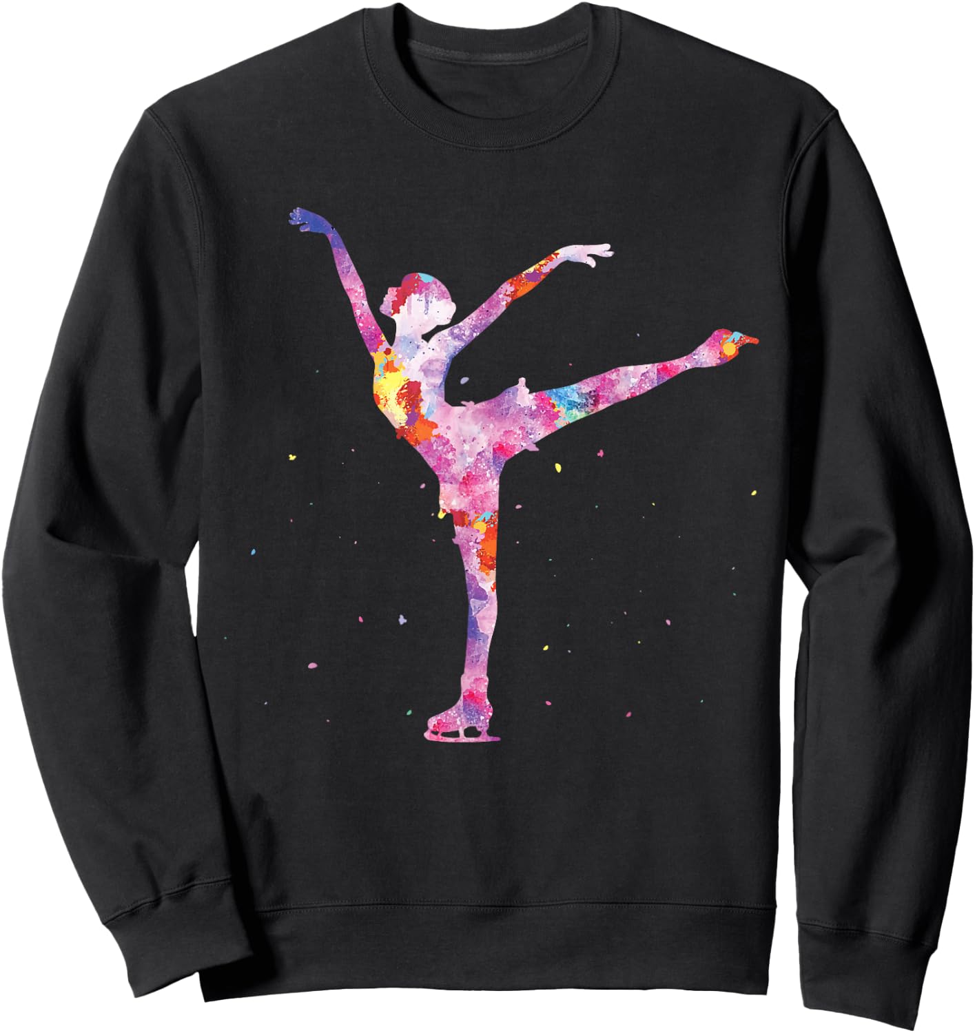Beautiful Figure Skating Gift - ice Skating Sweatshirt - Sweatshirt | Black