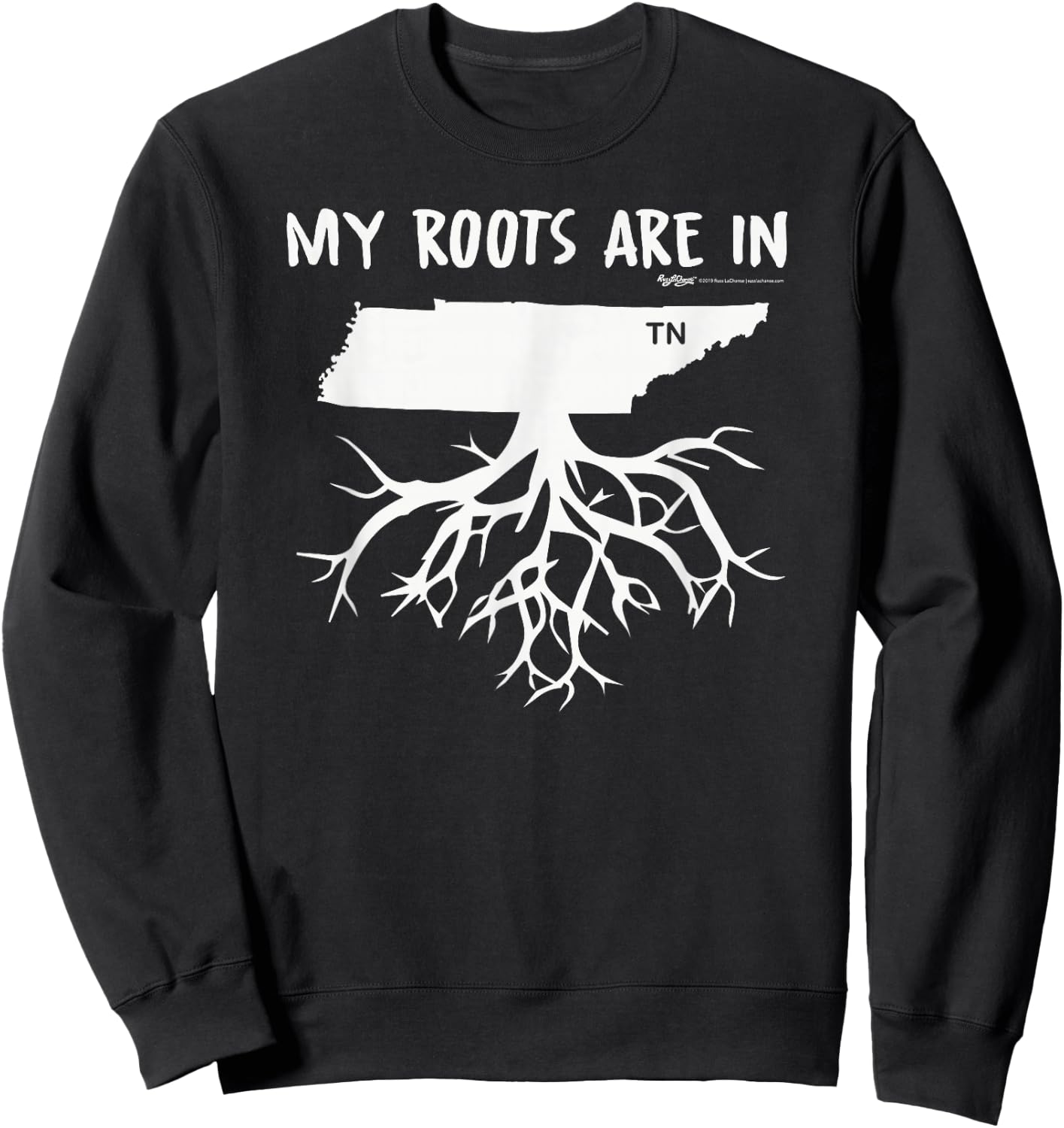 My Roots Are In Tennessee State Sweatshirt - Sweatshirt | Black