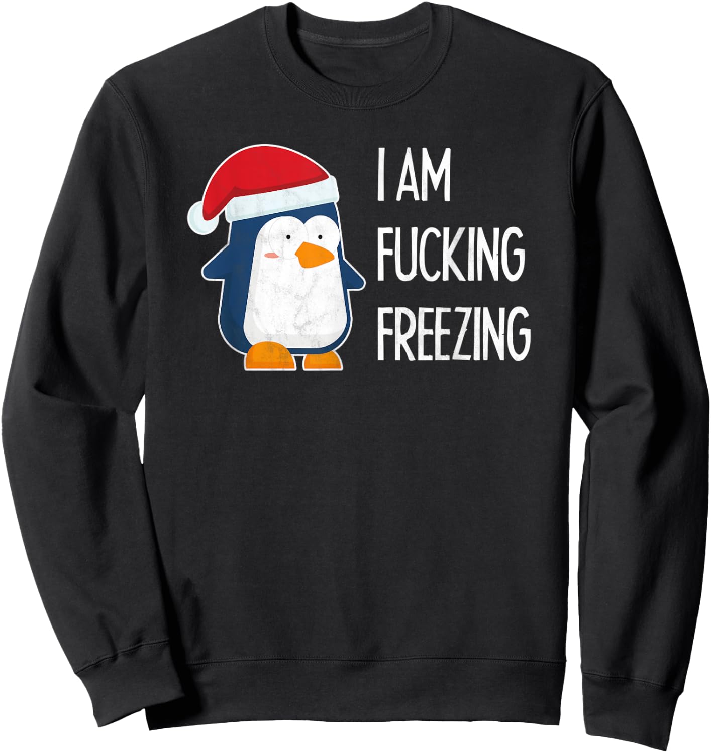 Funny Penguin Gift I Children Women Man Winter Sweatshirt - Sweatshirt | Black