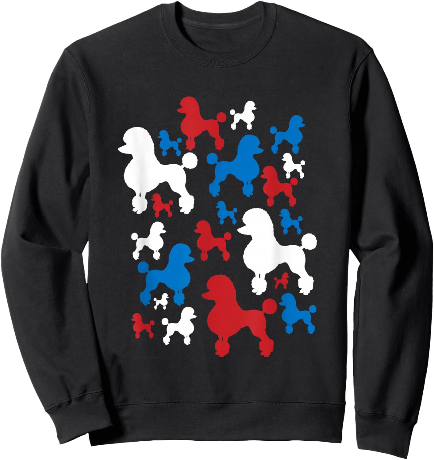 Poodle Patriotic 4th Of July Shirt Sweatshirt - Sweatshirt | Black