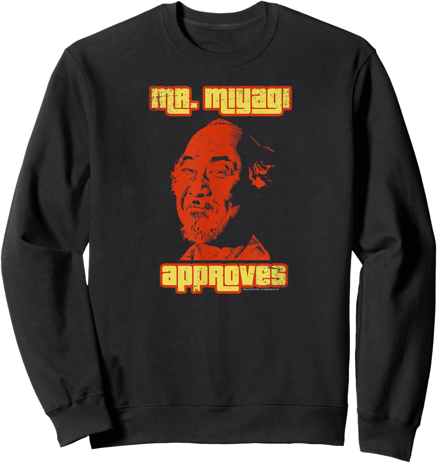 The Karate Kid Mr. Miyagi Approves Retro Movie Sweatshirt - Sweatshirt | Black
