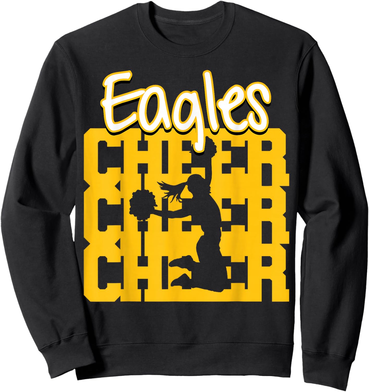 Eagles Cheer Back to School Cheerleading Spirit GY Sweatshirt - Sweatshirt | Black