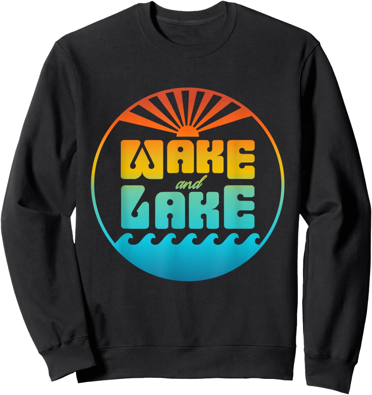 Wake and Lake Sweatshirt - Sweatshirt | Black