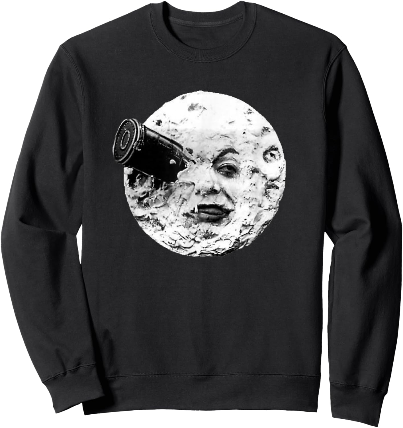 A Trip To The Moon Georges Melies Sweatshirt - Sweatshirt | Black