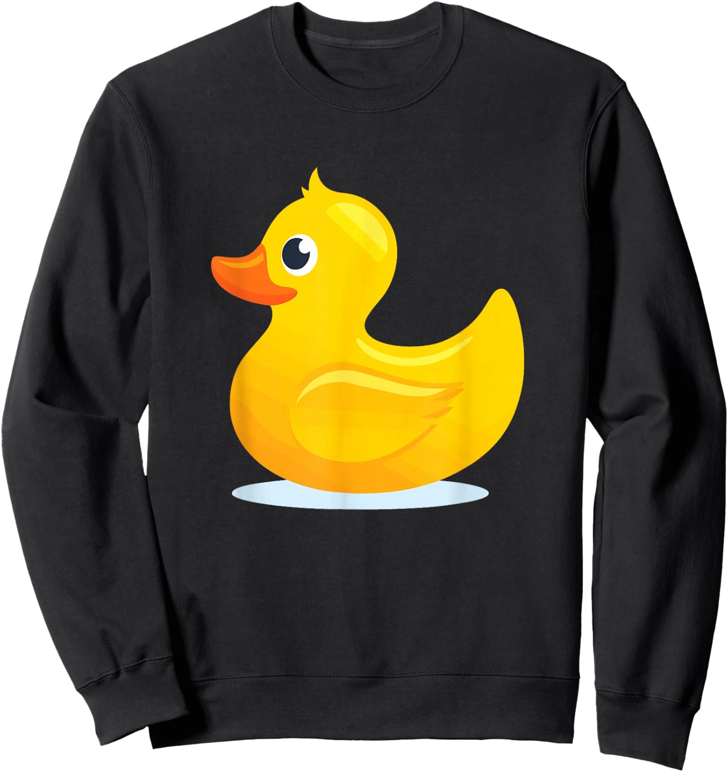 Duck Yelllow Cute Duckie Great for Kids Sweatshirt - Sweatshirt | Black