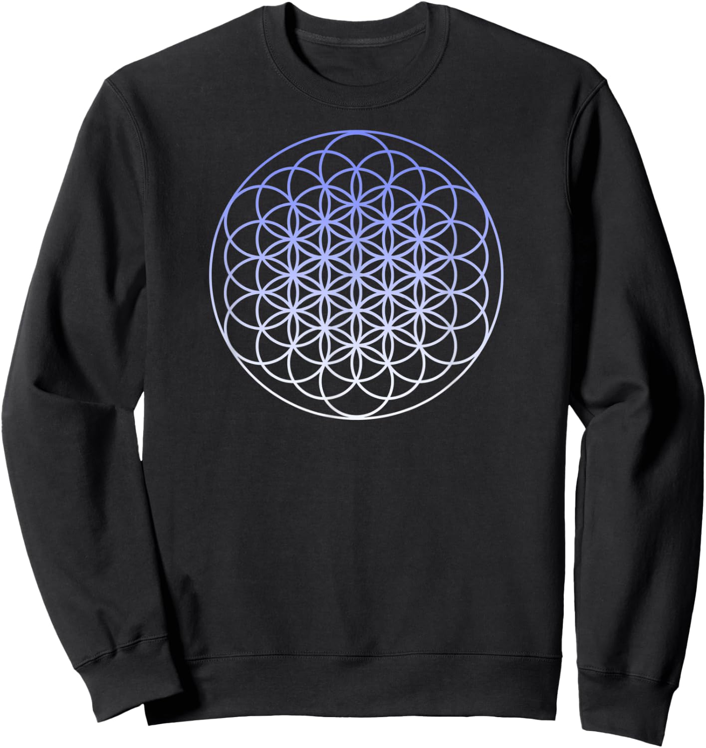 Sacred Geometry Shirt - Flower of Life Shirt - Tapestry Sweatshirt - Sweatshirt | Black