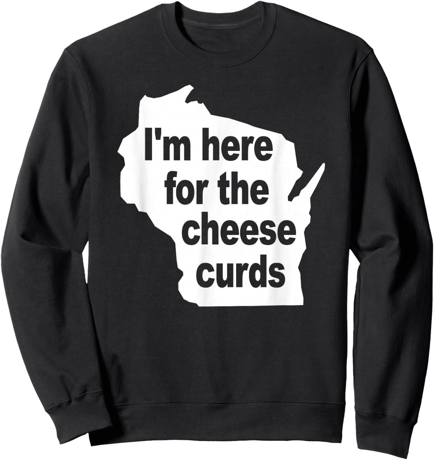 Wisconsin Cheese Curds Sweatshirt - Sweatshirt | Black