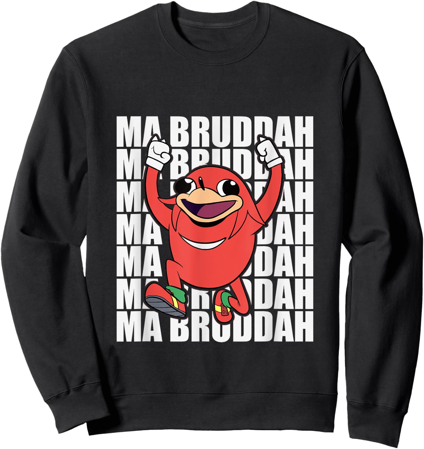 Ugandan Shirt Meme Warrior Tribe VR Ma Bruddah Funny Sweatshirt - Sweatshirt | Black