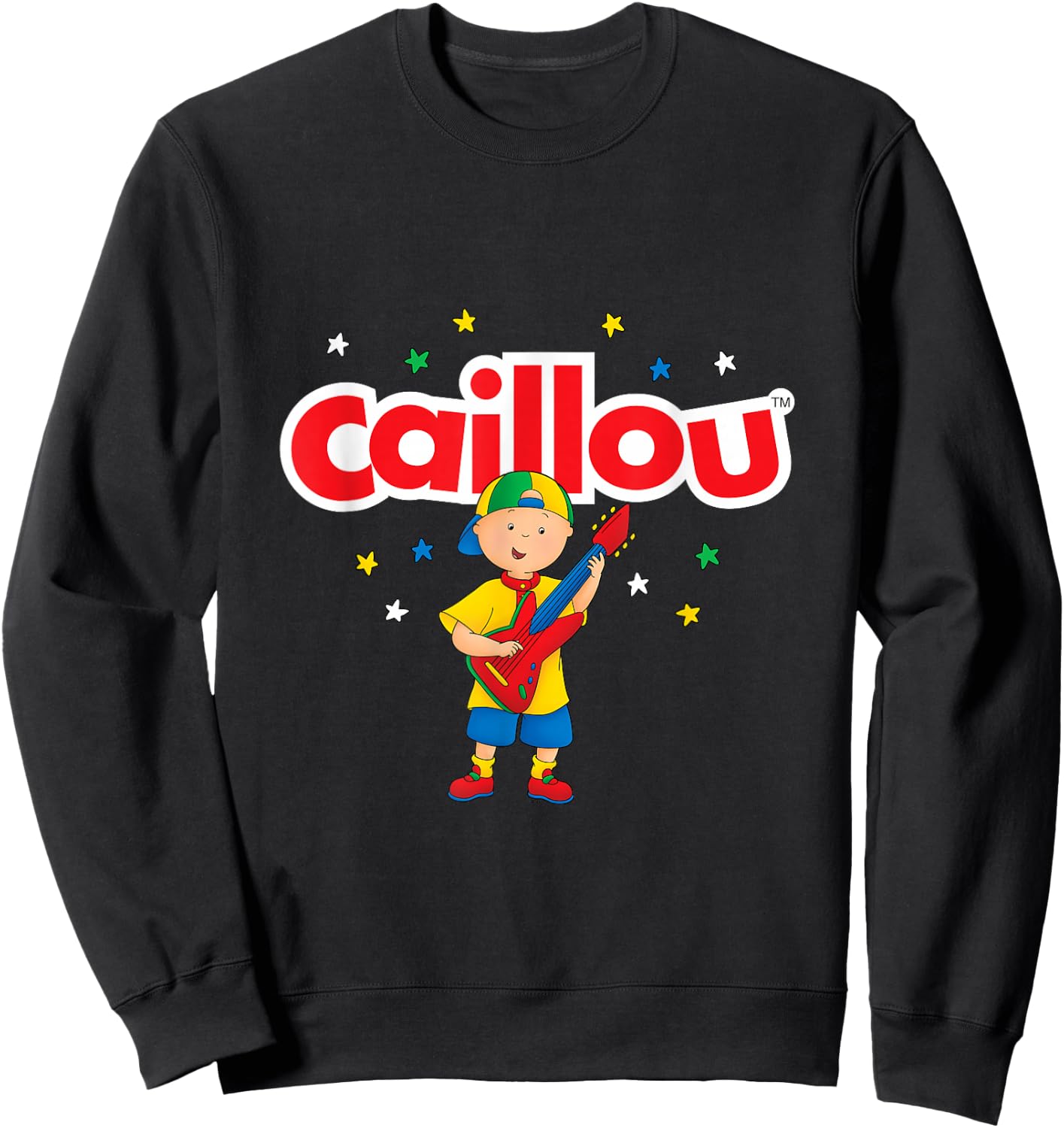 Caillou Plays Guitar Sweatshirt - Sweatshirt | Black