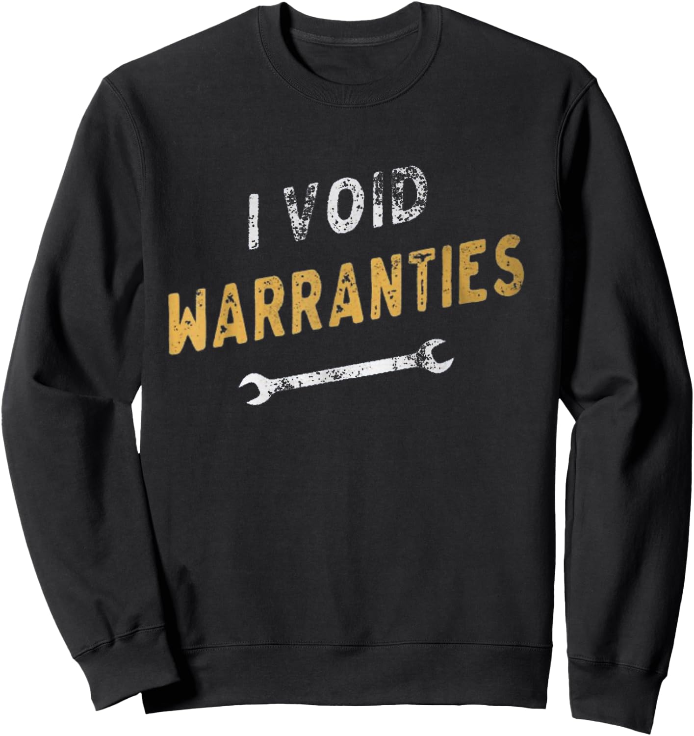 I Void Warranties Mechanic DIYer Kids Funny Sweatshirt - Sweatshirt | Black