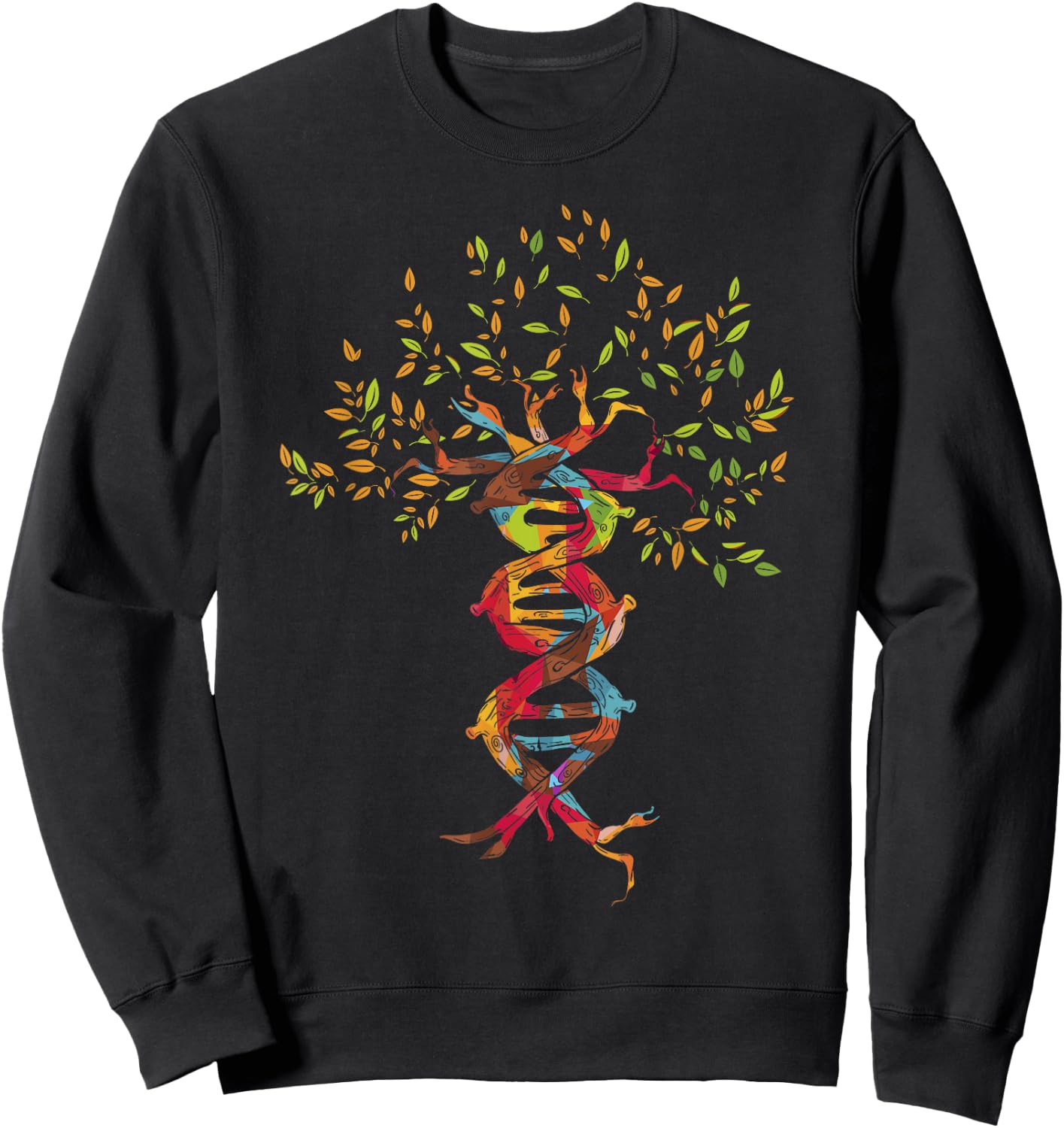 Tree of Life , DNA Shirt, Genetics Shirt Sweatshirt - Sweatshirt | Black